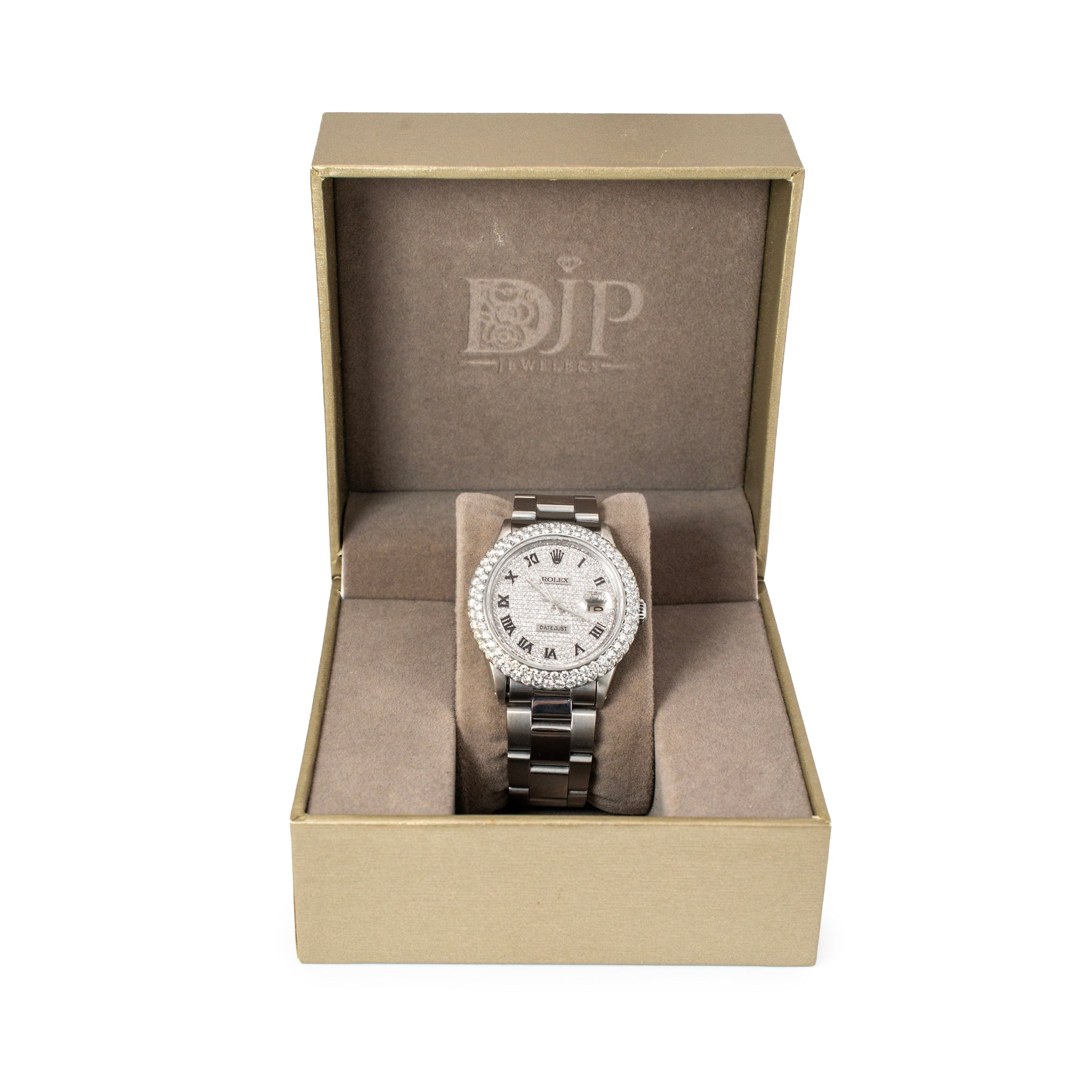 Rolex Datejust 36MM 16014 Diamond Roman Dial Oyster Stainless Steel Watch