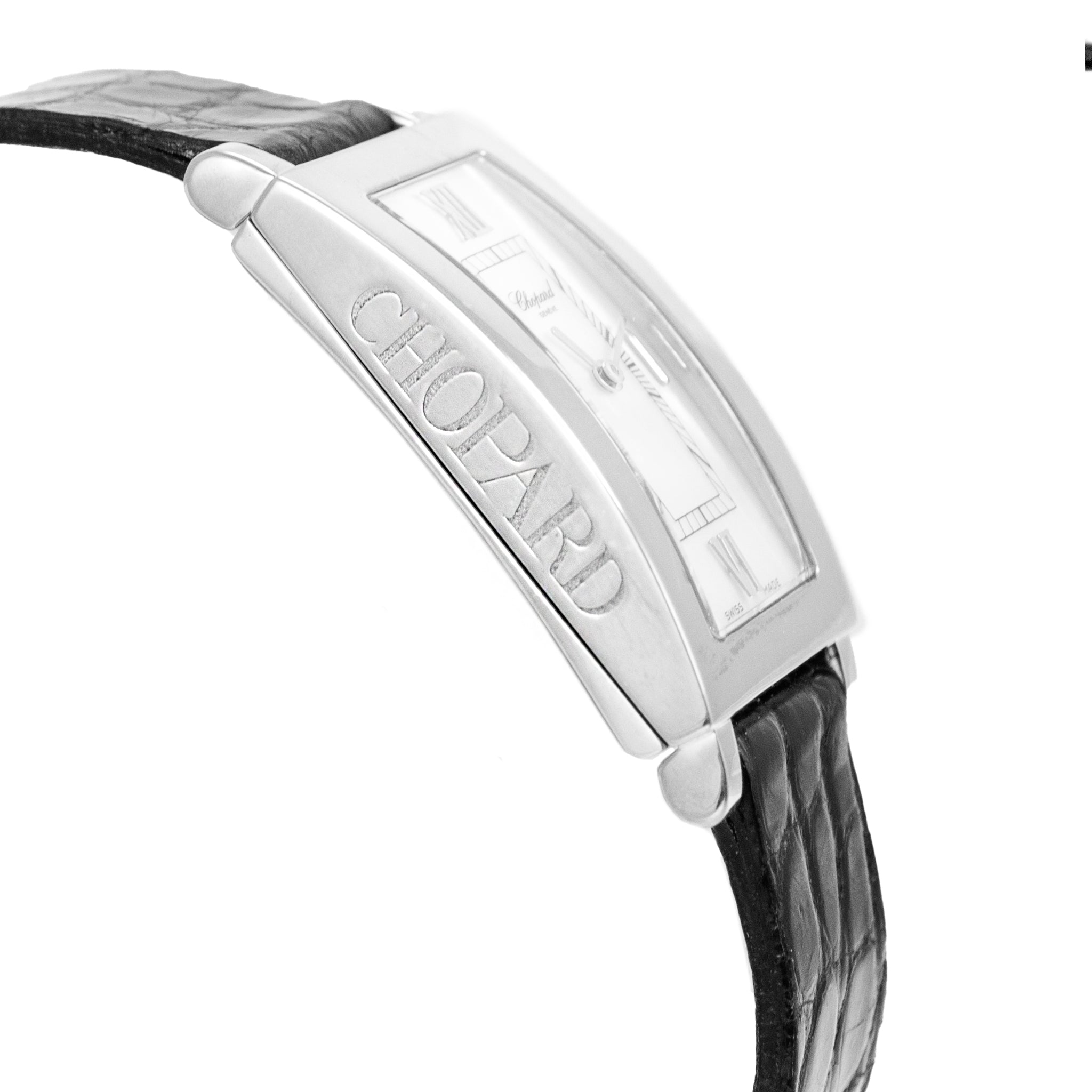 Chopard Classic Tank 18MM 12/7435/8 Mop Dial 18K White Gold Ladies Watch