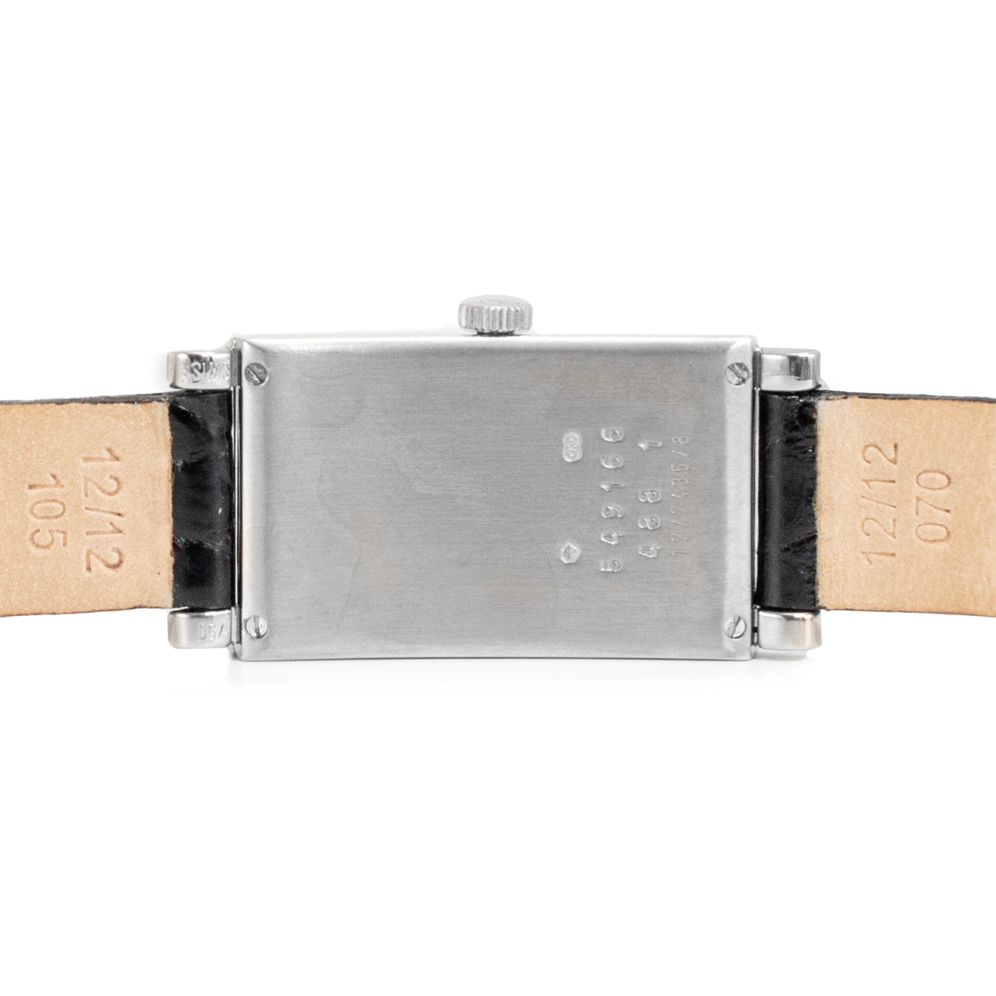 Chopard Classic Tank 18MM 12/7435/8 Mop Dial 18K White Gold Ladies Watch