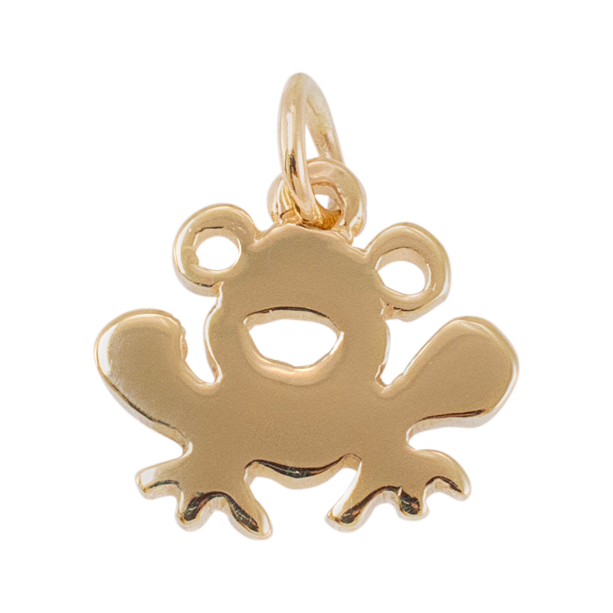 James Avery Retired 14K Yellow Gold Frog Charm Pendant
