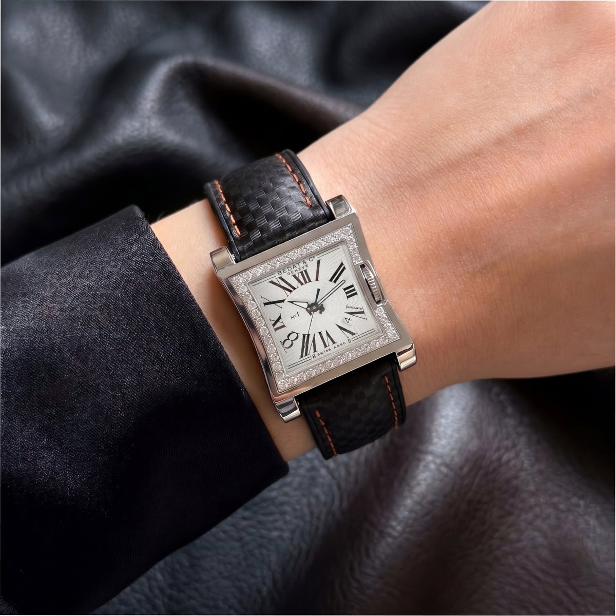 Bedat & Co. Geneve N01 31.50mm 114.030.100 Diamond Bezel Stainless Steel Watch