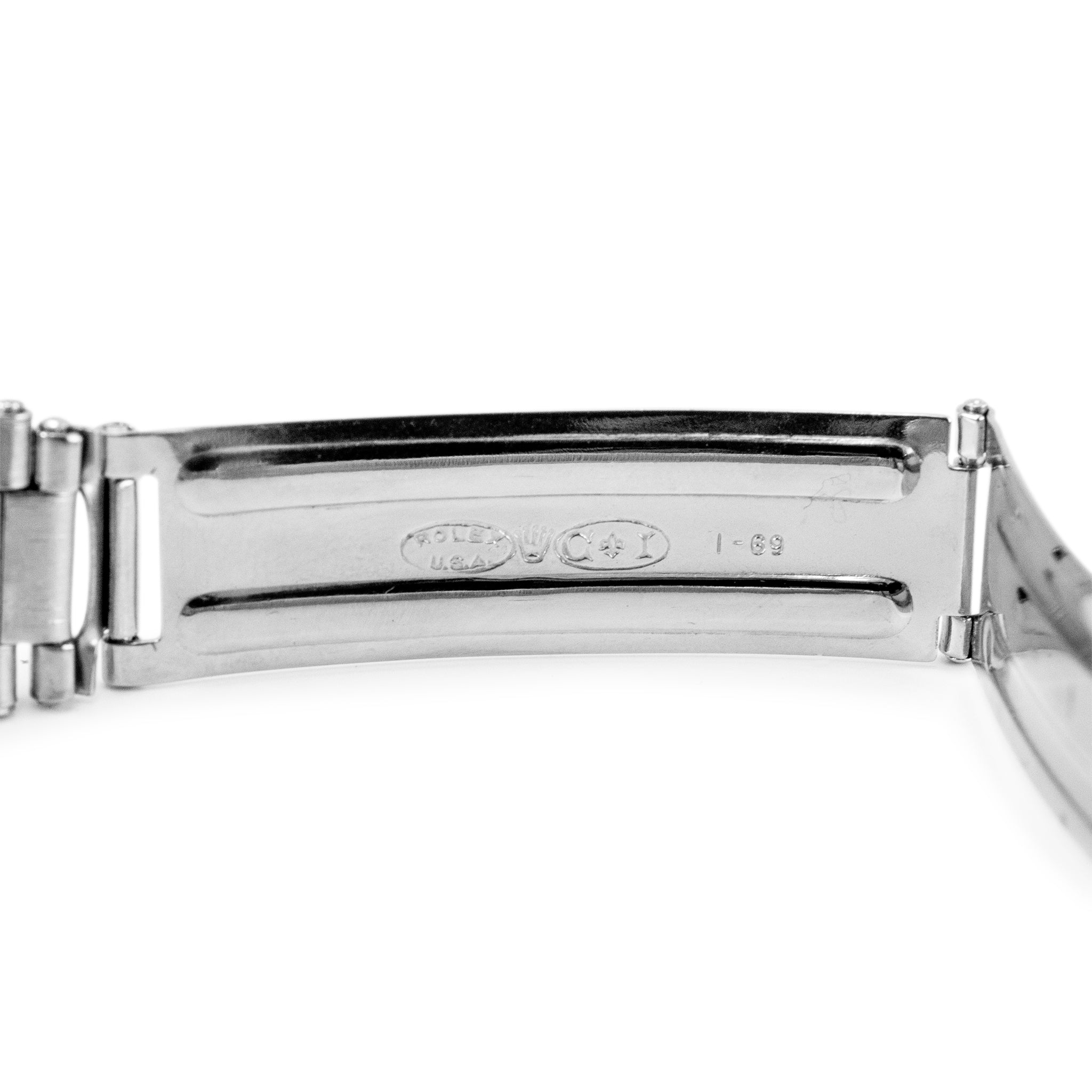 Vintage 1968 Rolex Oyster Perpetual 34MM 1002 Brown Stick Stainless Steel Watch