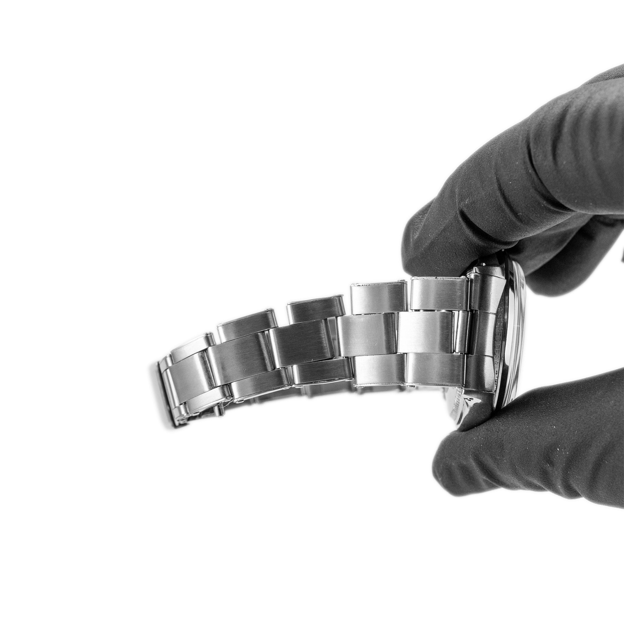 Vintage 1968 Rolex Oyster Perpetual 34MM 1002 Brown Stick Stainless Steel Watch