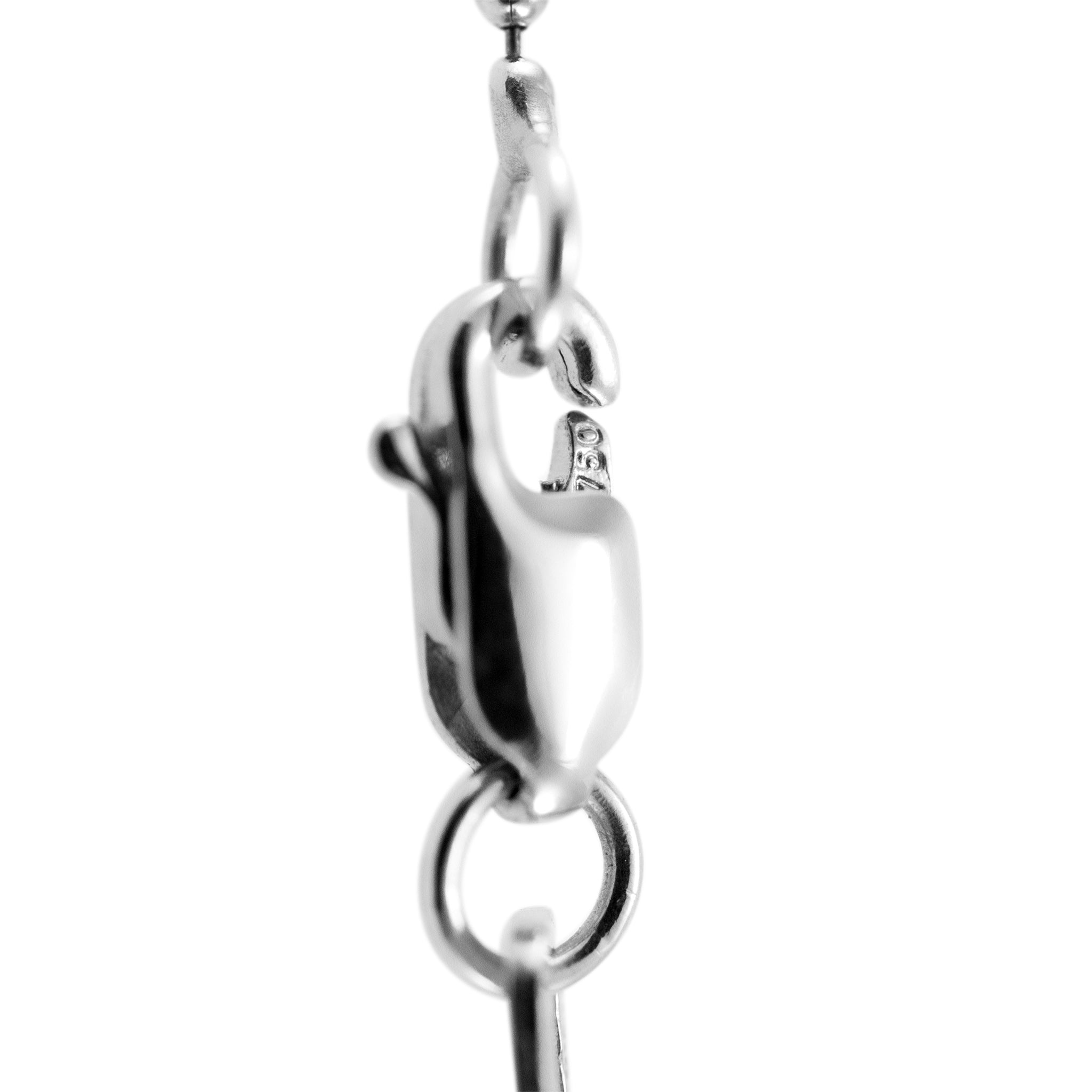 H. Stern 18K White Gold Gliding Three Flower Pendant Necklace