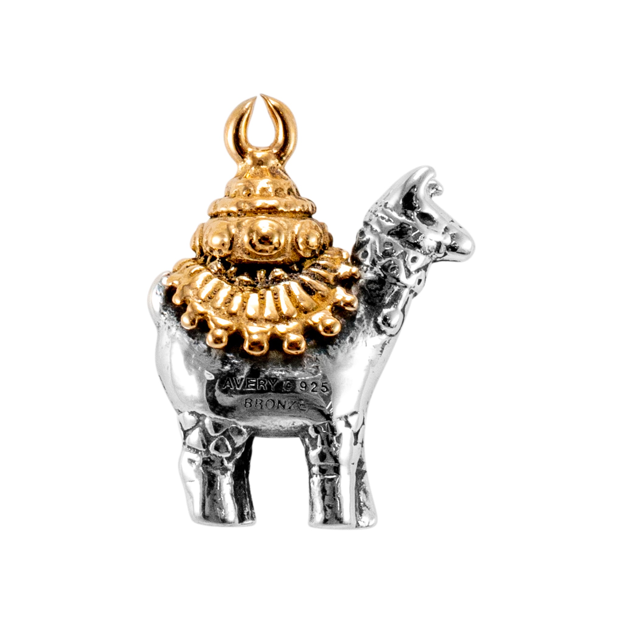 James Avery Retired 925 Sterling Silver & Bronze Llama Charm