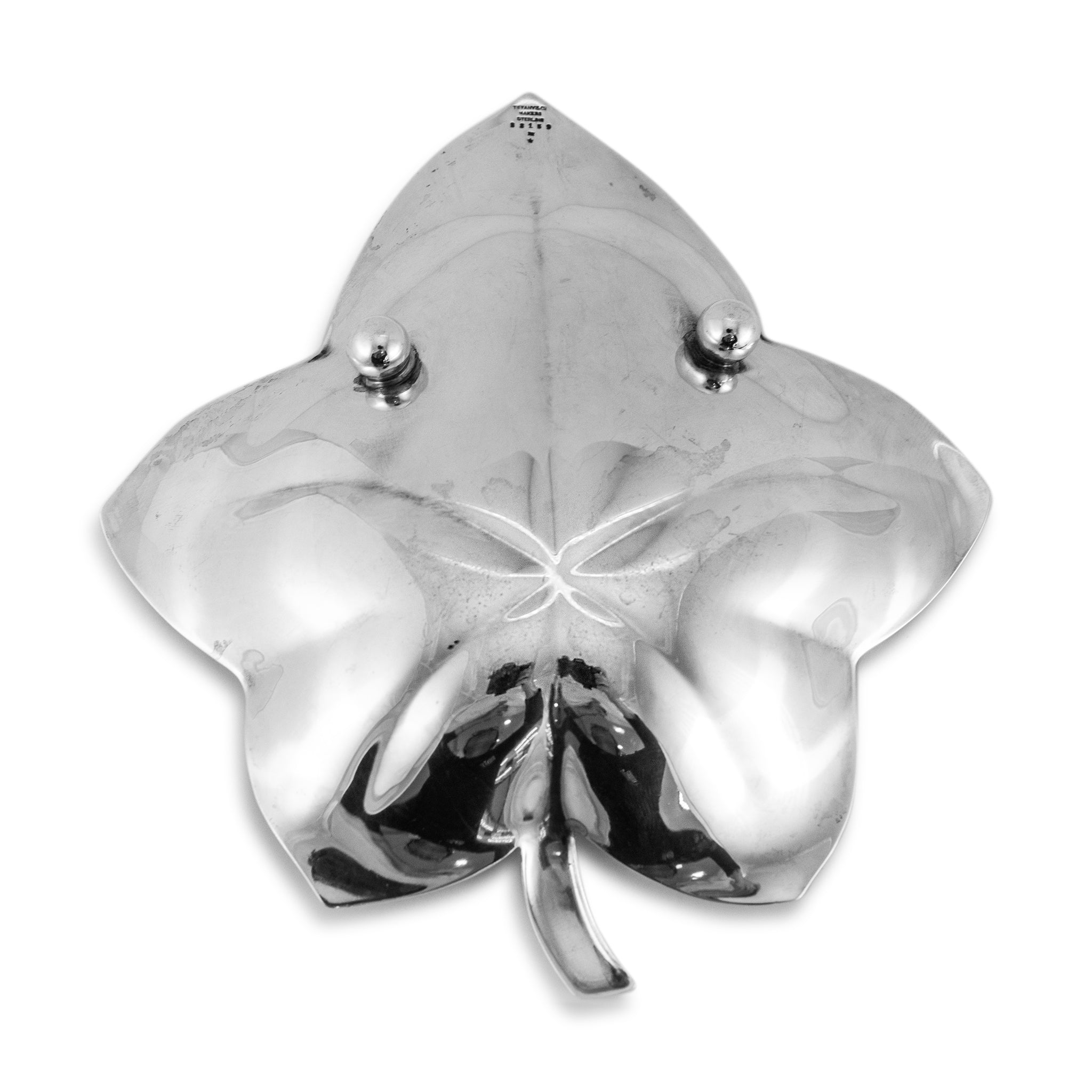 Vintage Tiffany & Co. 925 Sterling Silver 23159 Leaf Side Dish
