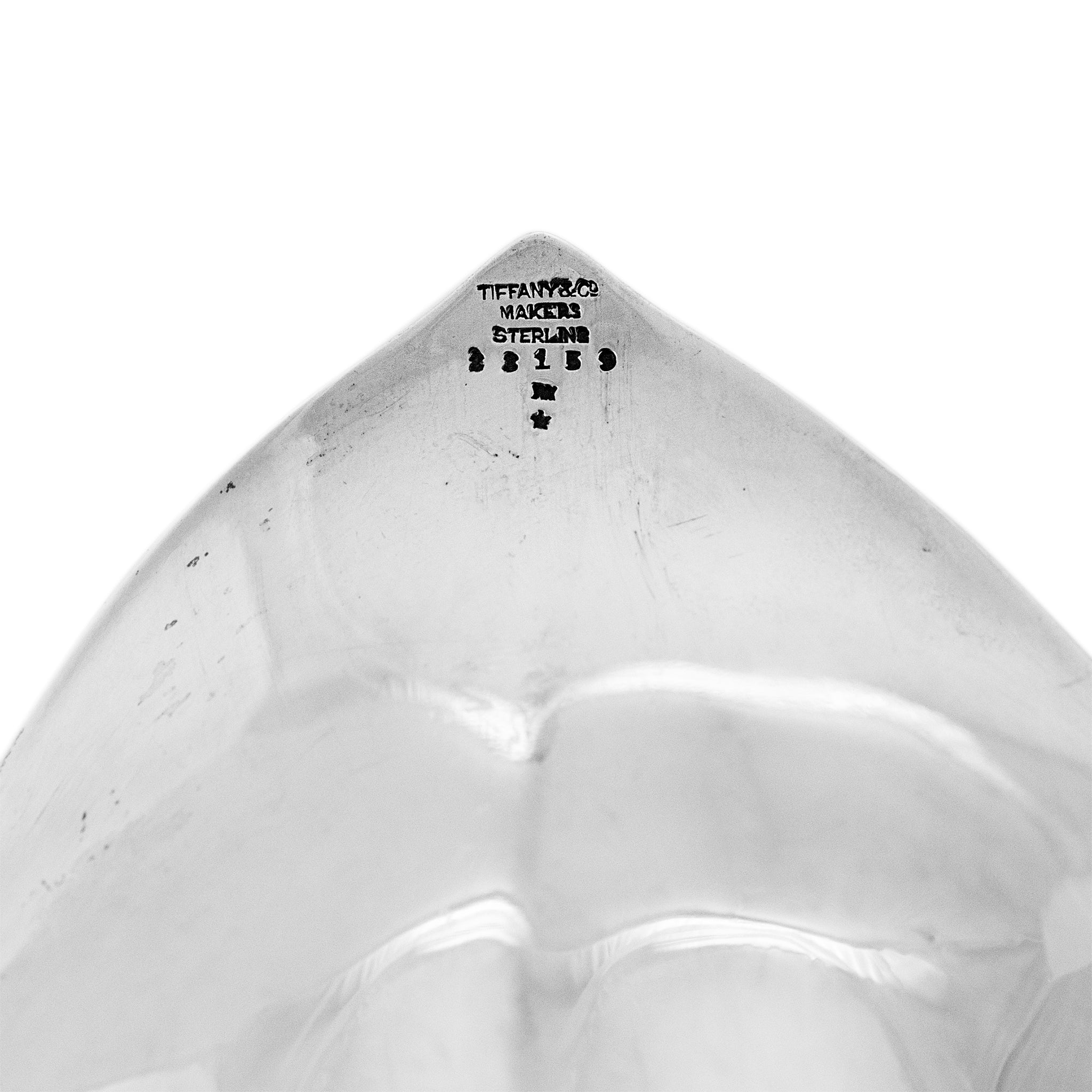 Vintage Tiffany & Co. 925 Sterling Silver 23159 Leaf Side Dish