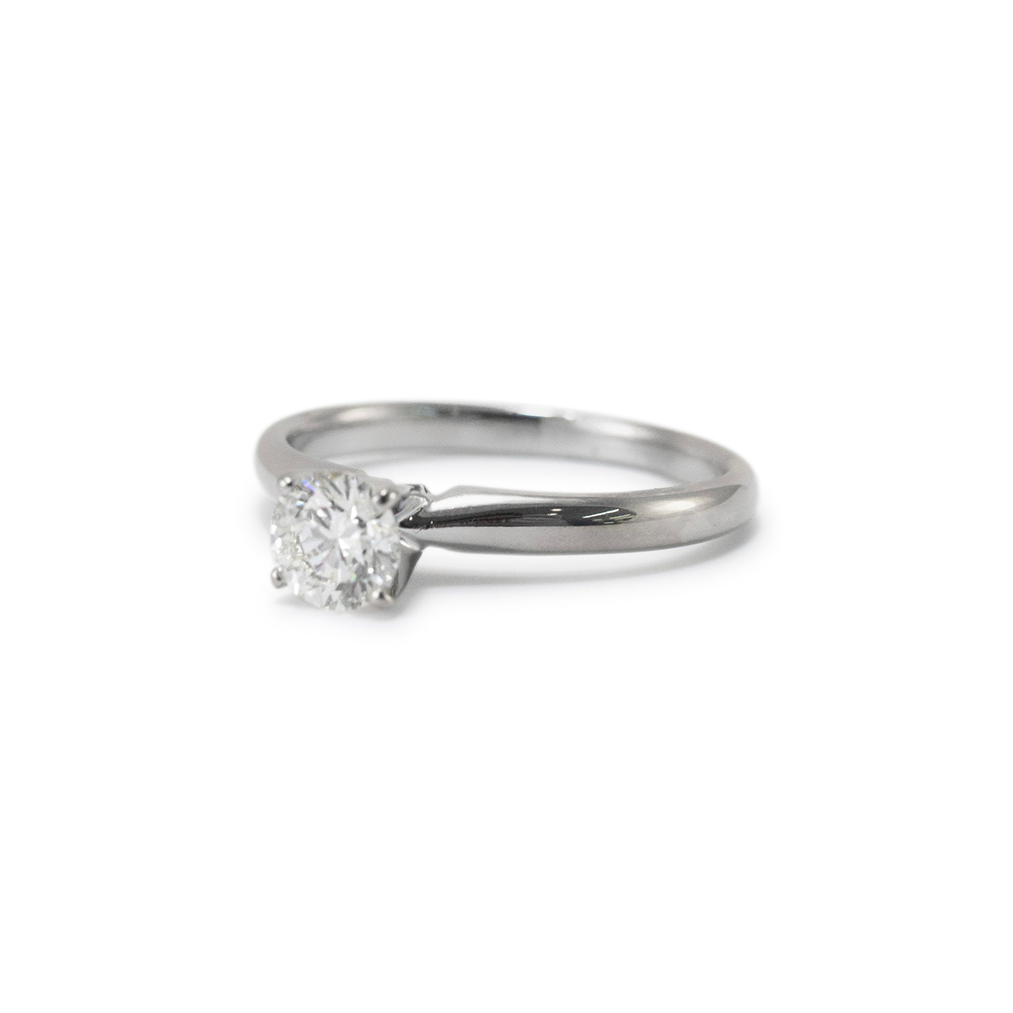 Ladies 14K White Gold 0.43ct Lab Grown Diamond Promise Solitaire Engagement Ring