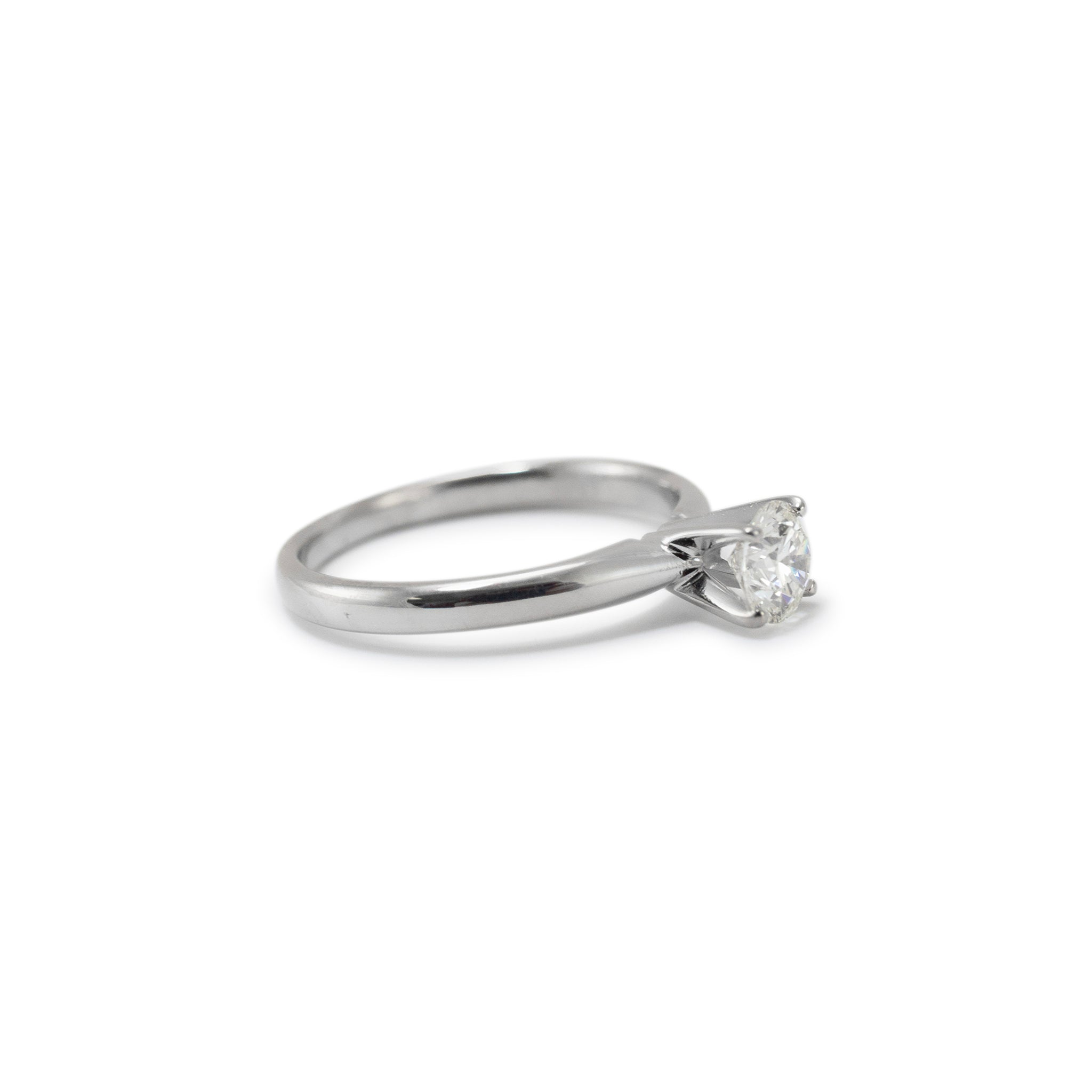 Ladies 14K White Gold 0.43ct Lab Grown Diamond Promise Solitaire Engagement Ring