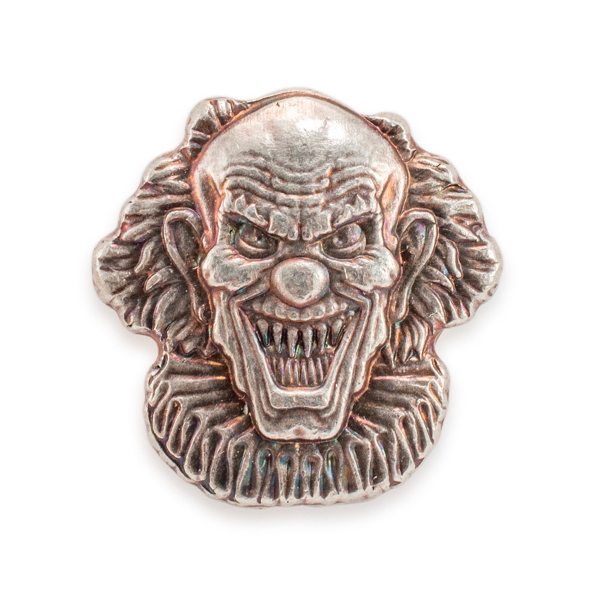 Monarch Precious Metals 2 Oz .999 Fine Silver Evil Clown 3D Art Bar