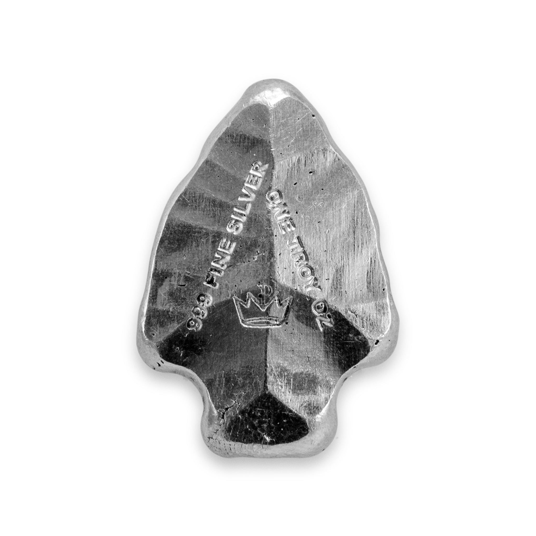 Monarch Precious Metals 1 Oz .999 Fine Silver Arrowhead 3D Art Bar