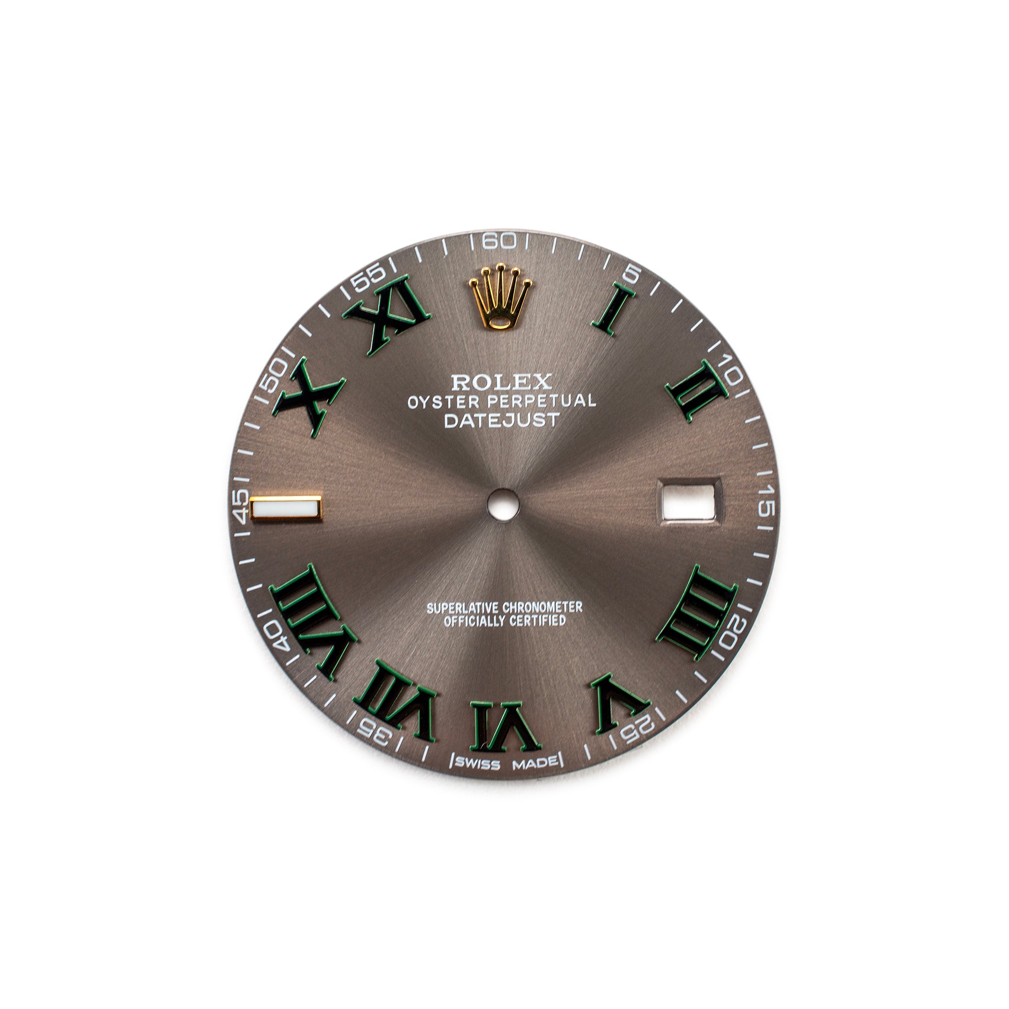 Custom Rolex Datejust 41 Gold Roman Numerals Wimbledon Dial