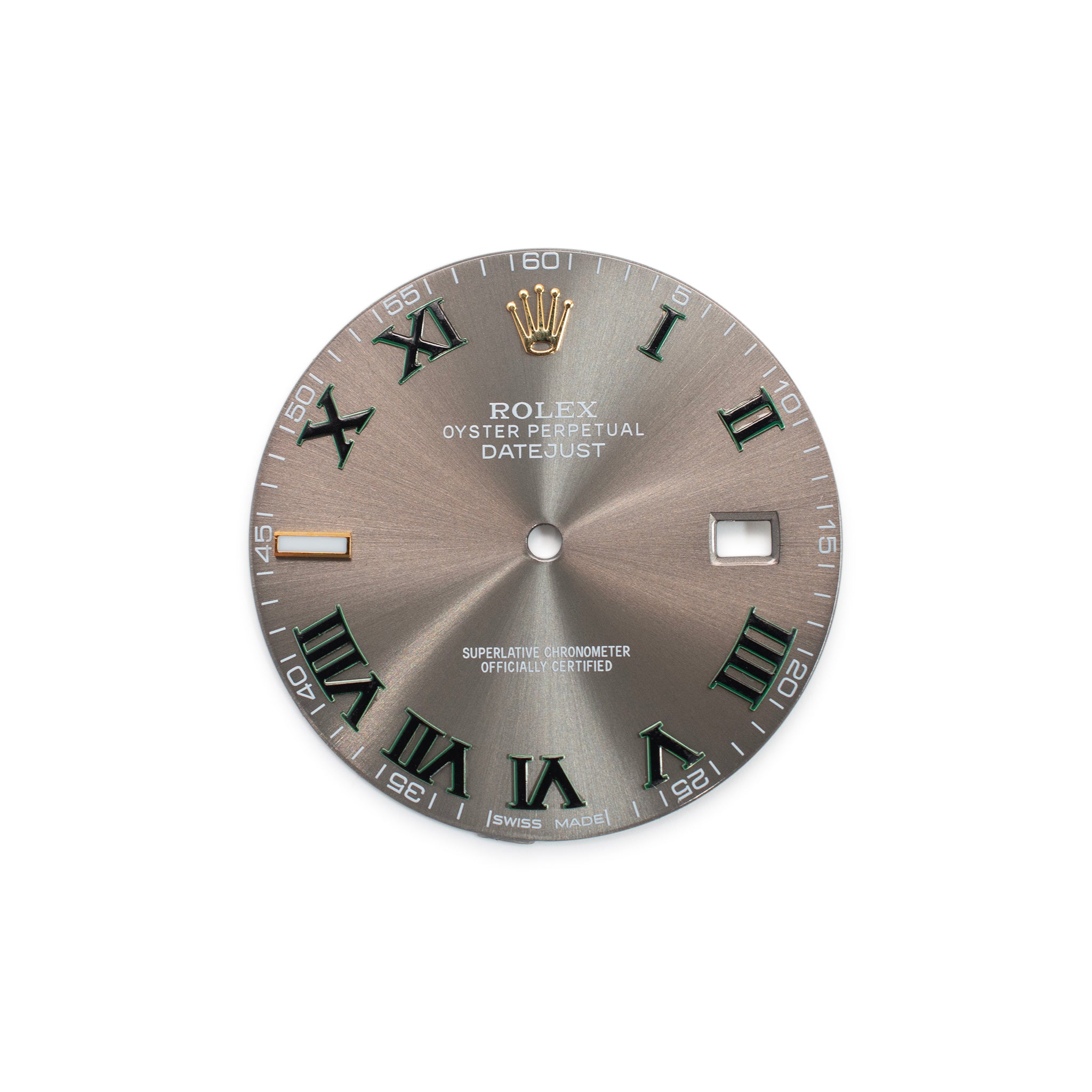 Custom Rolex Datejust 41 Gold Roman Numerals Wimbledon Dial
