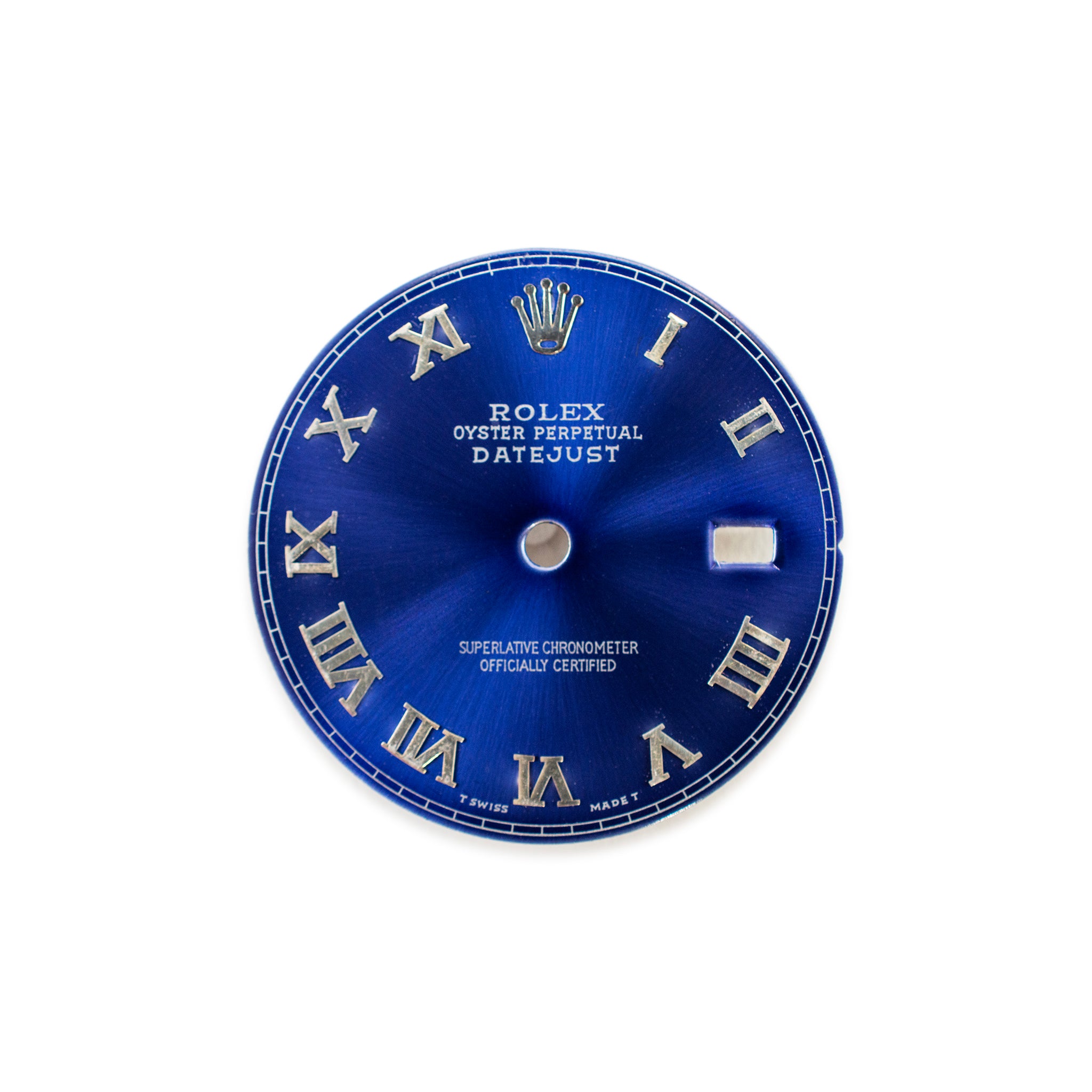 Custom Rolex Datejust 36 Royal Blue Roman Numerals Dial