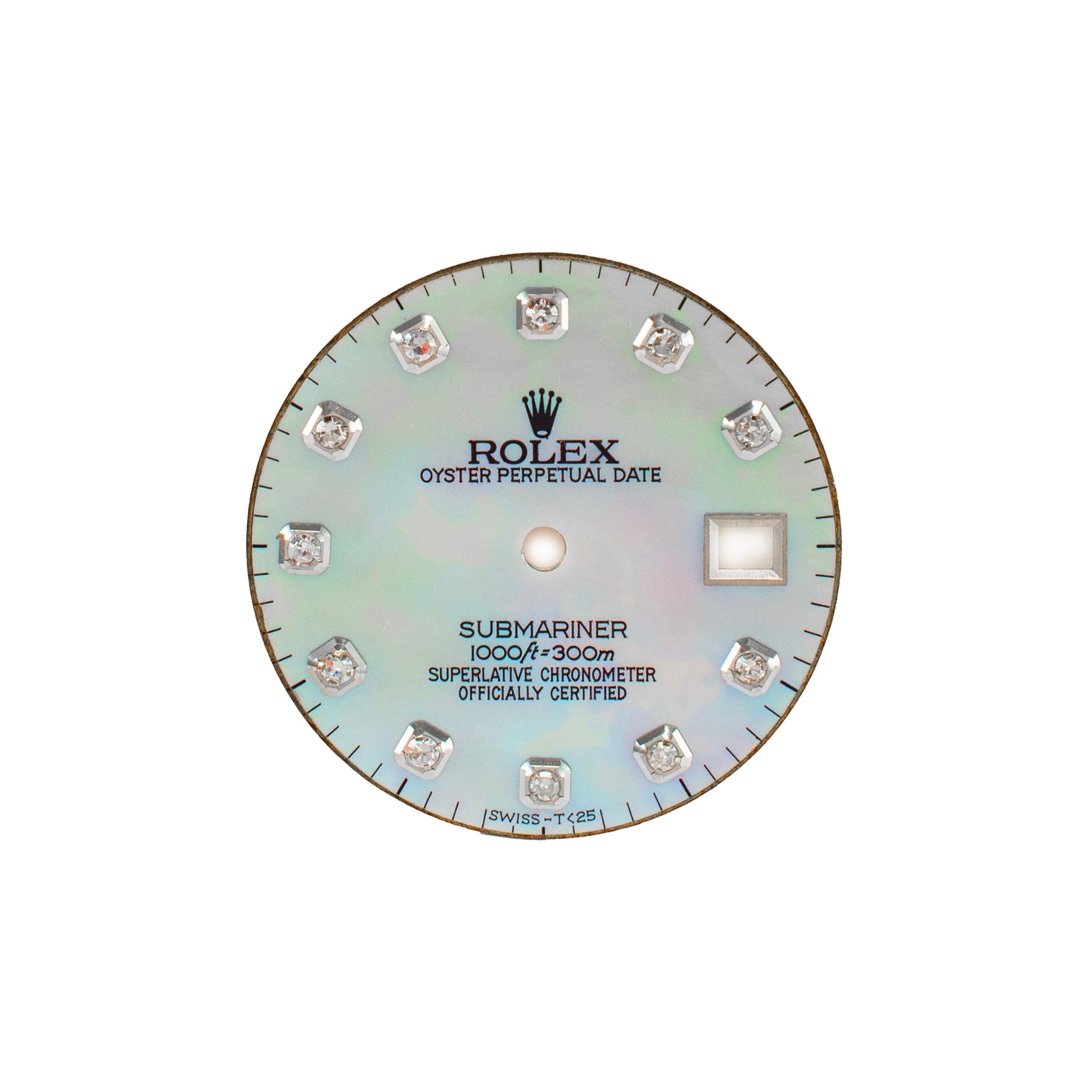 Custom Rolex Submariner Mother of Pearl Diamond Dial