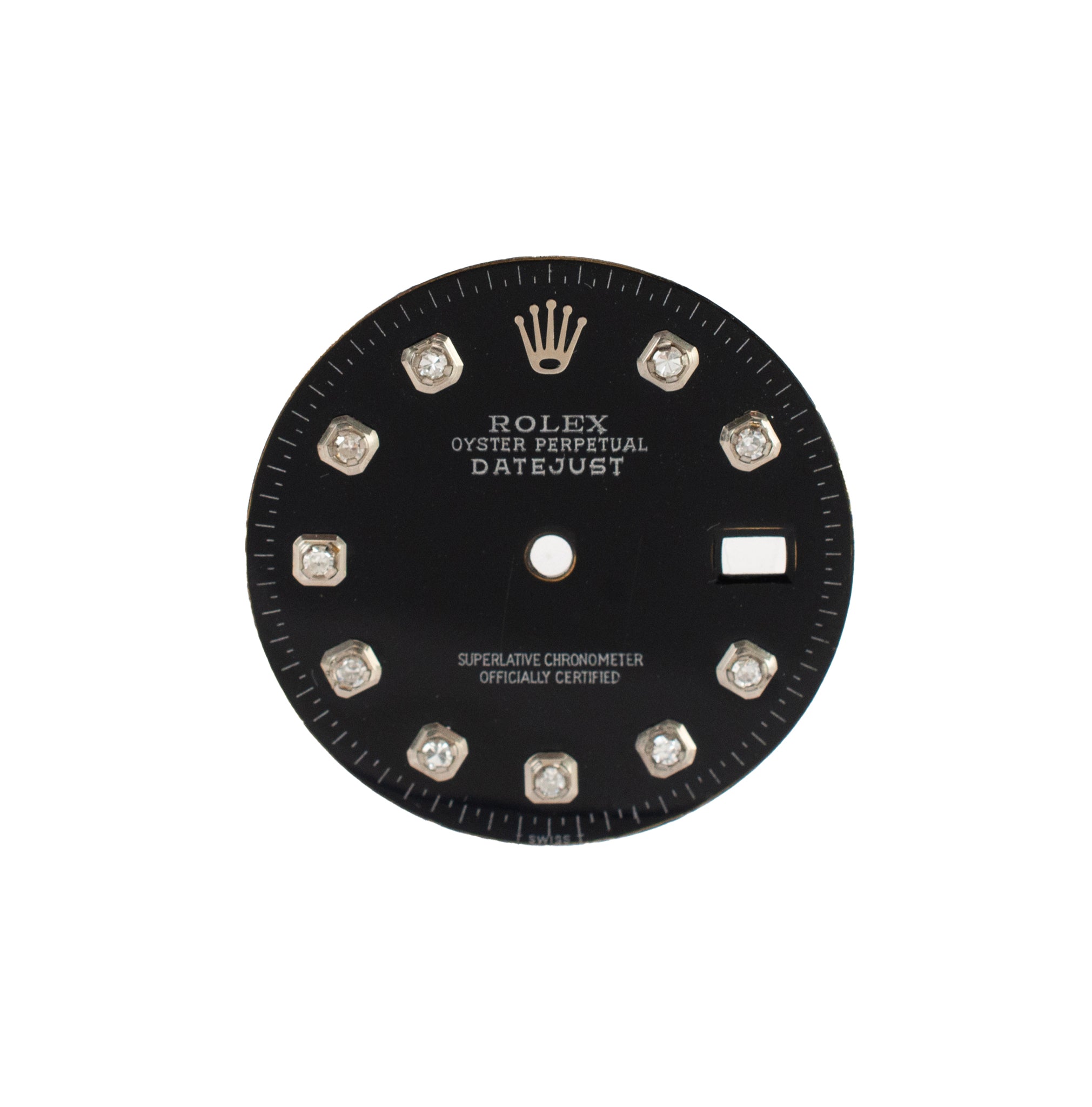 Custom Rolex Datejust 36 Black Diamond Dial