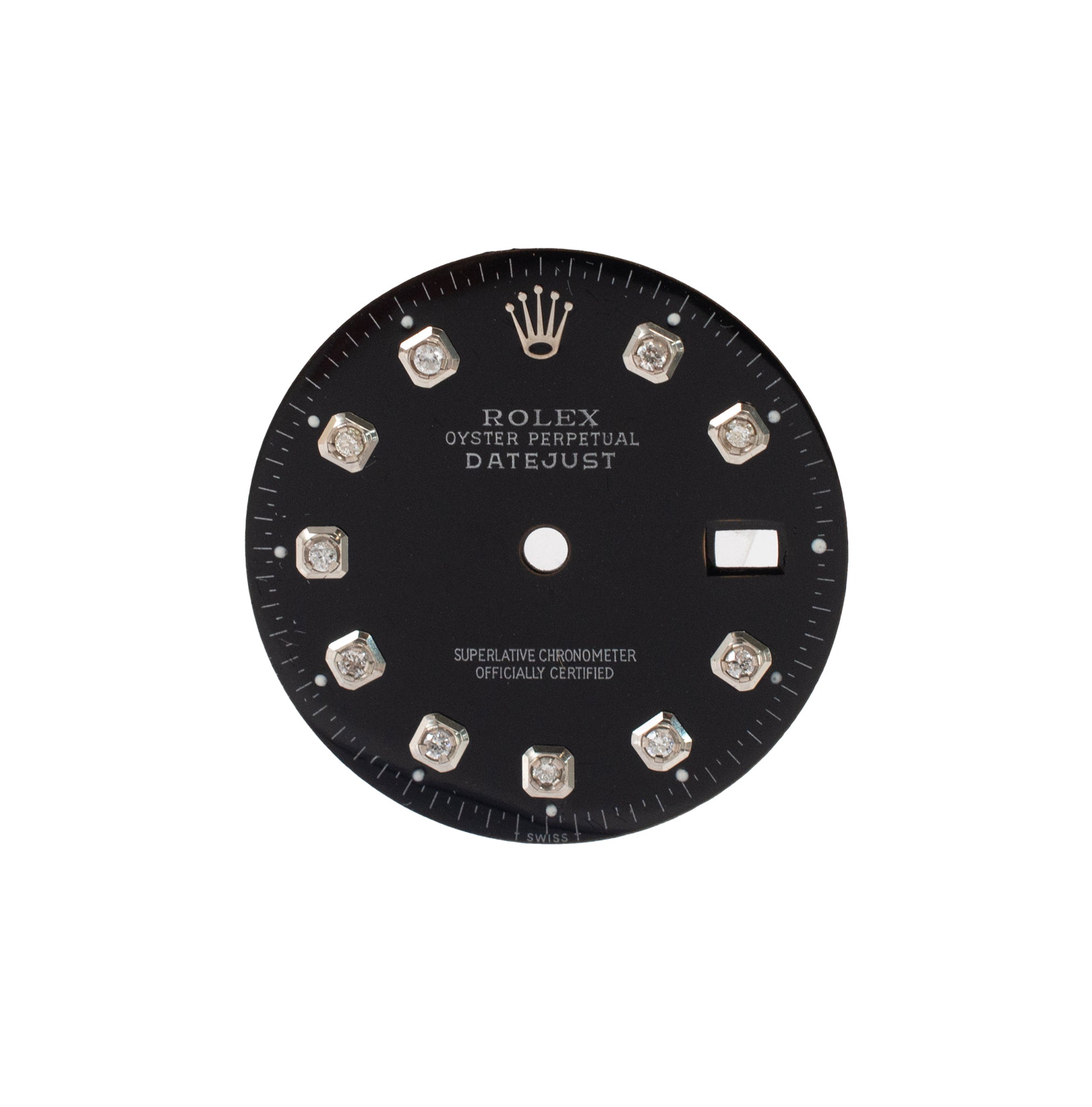 Custom Rolex Datejust 36 Black Diamond Dial
