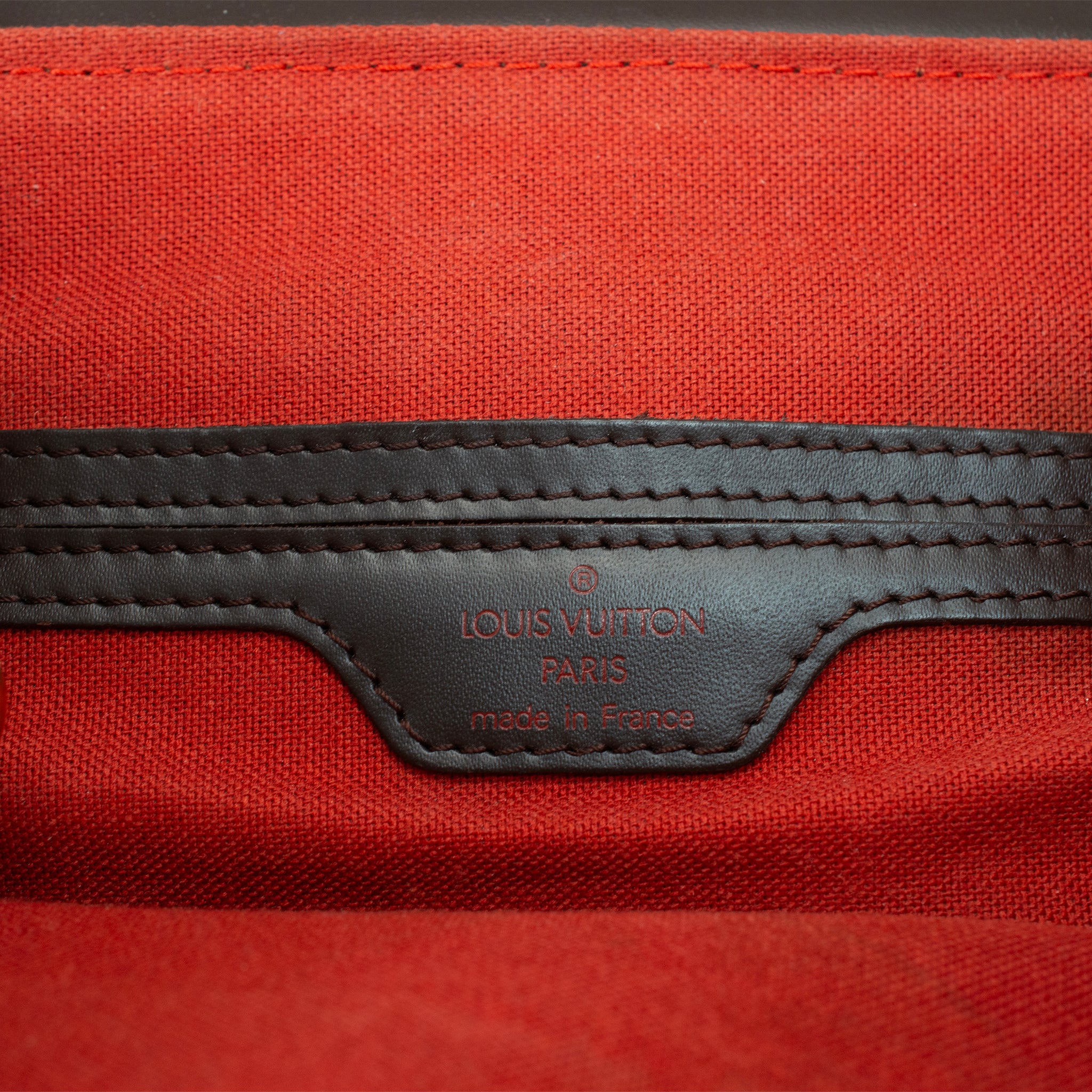 2003 Louis Vuitton N51132 Damier Ebene Soho Canvas Leather Backpack