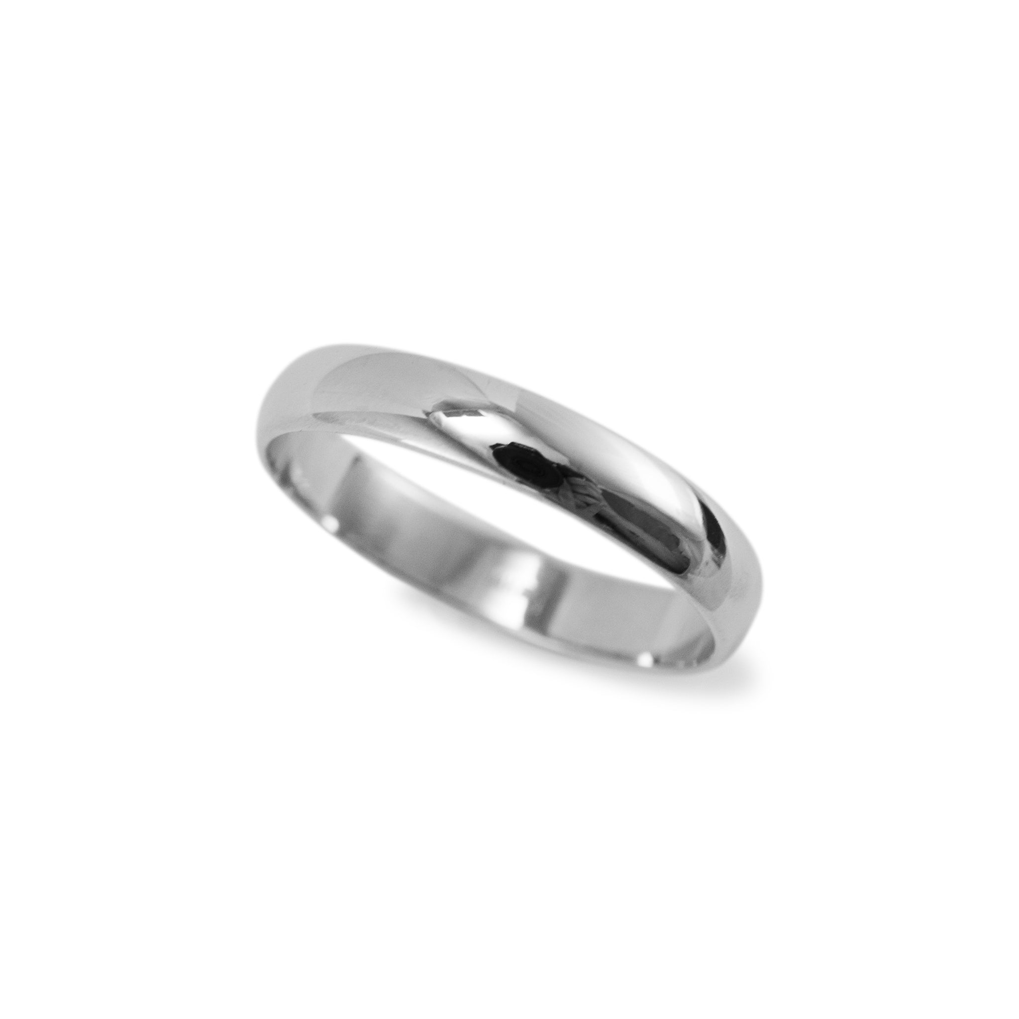 Men’s 14K White Gold Wedding Band Ring