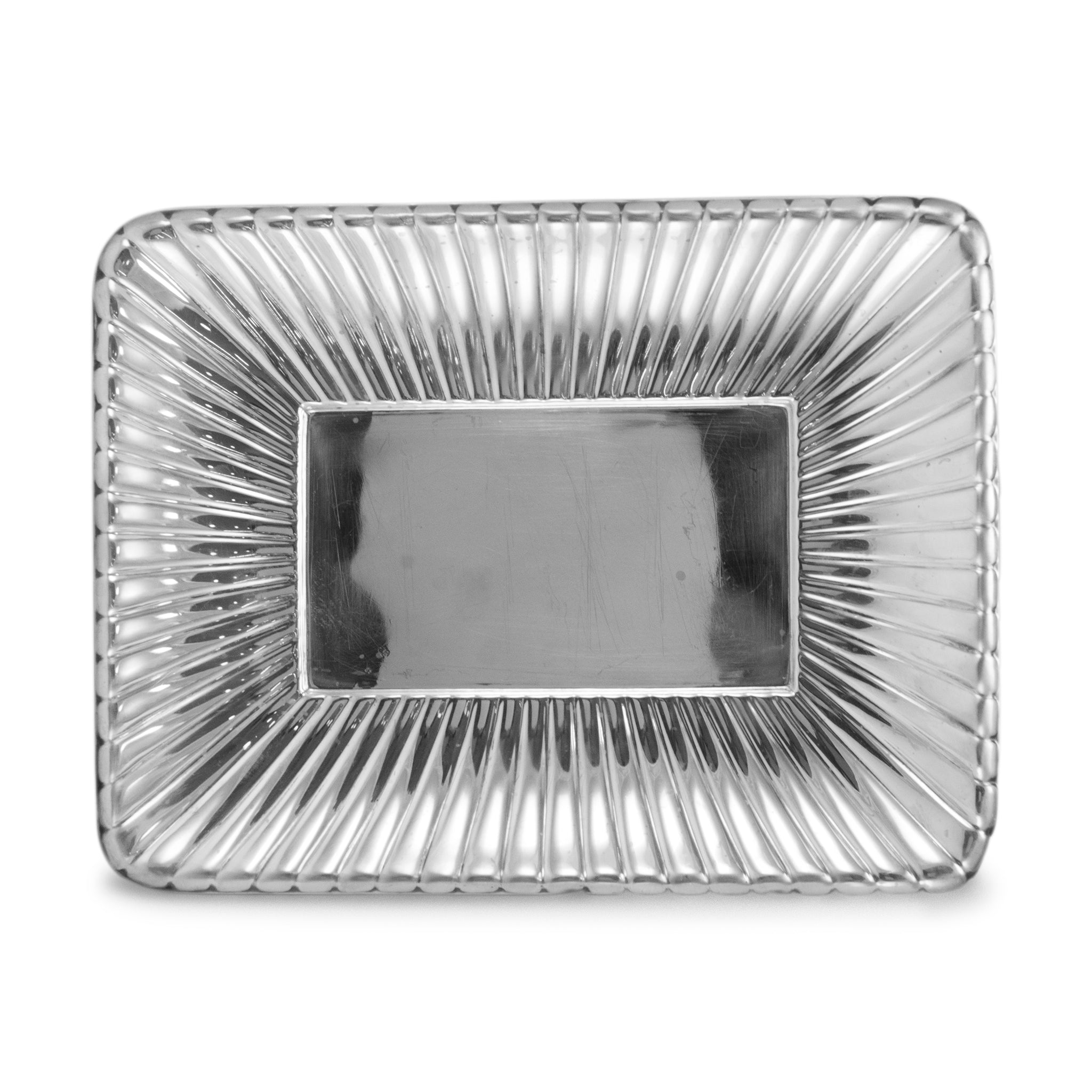 Vintage Reed and Barton 925 Sterling Silver Textured & Polished Rectangular Tray