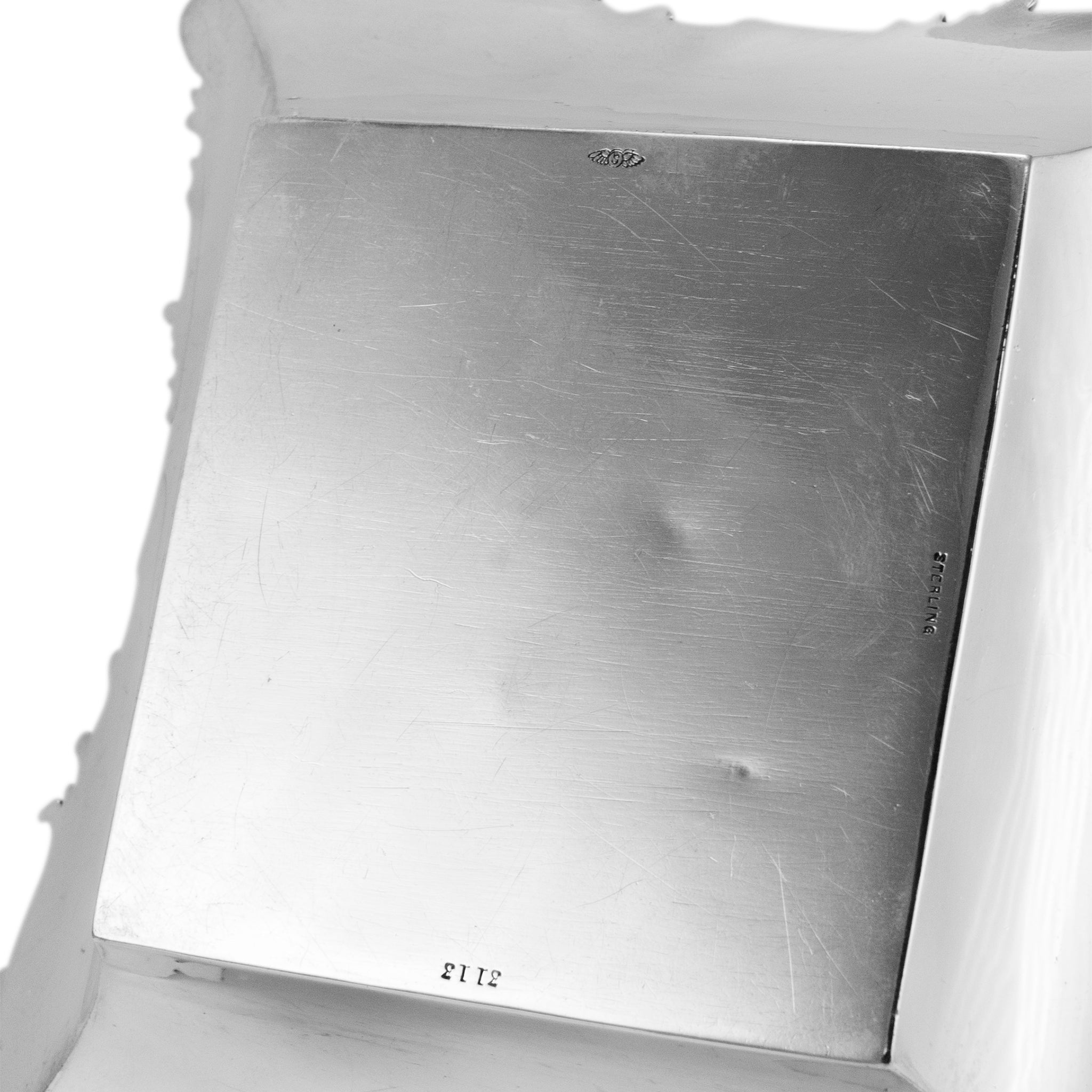 Vintage George W Shiebler 925 Sterling Silver Square Tray