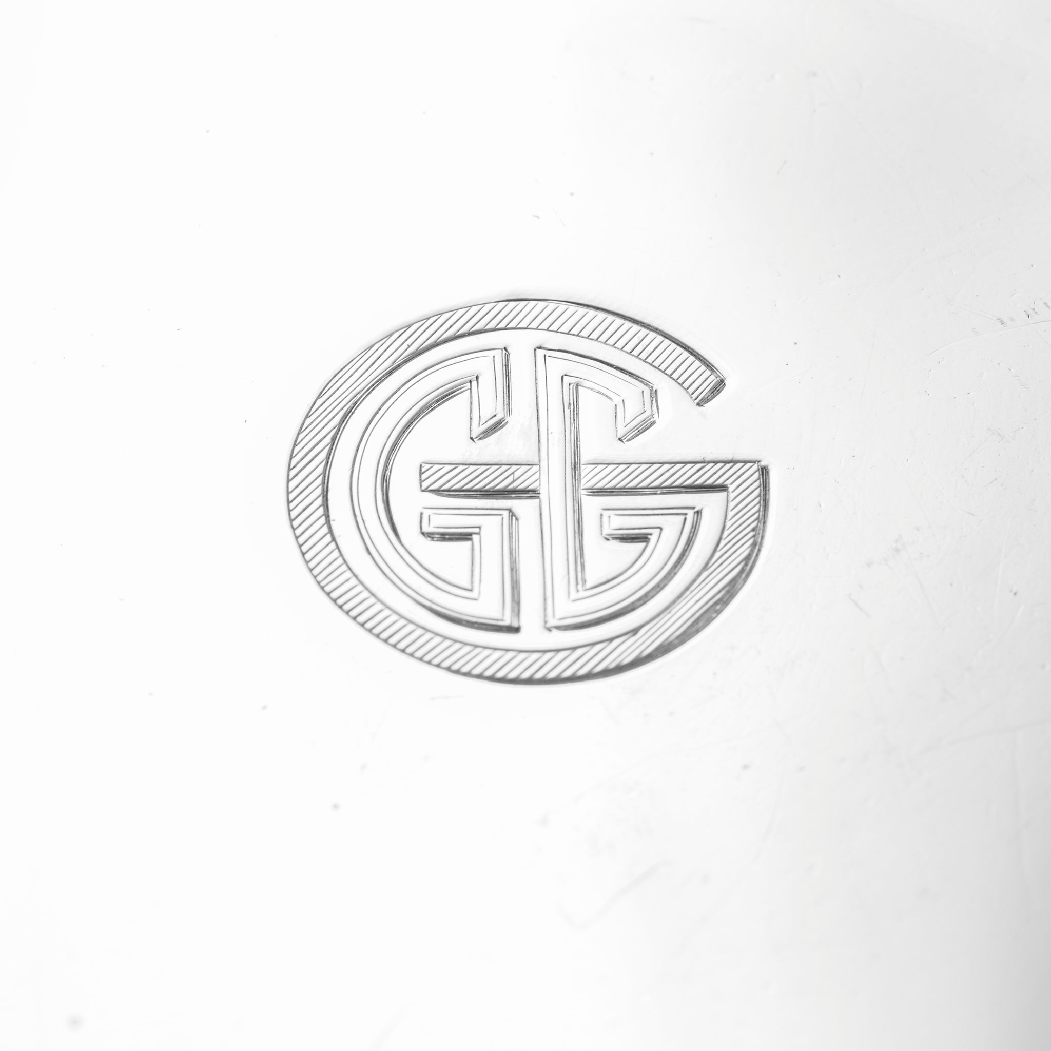 Antique 925 Sterling Silver Floral Scroll Round Serving Bowl