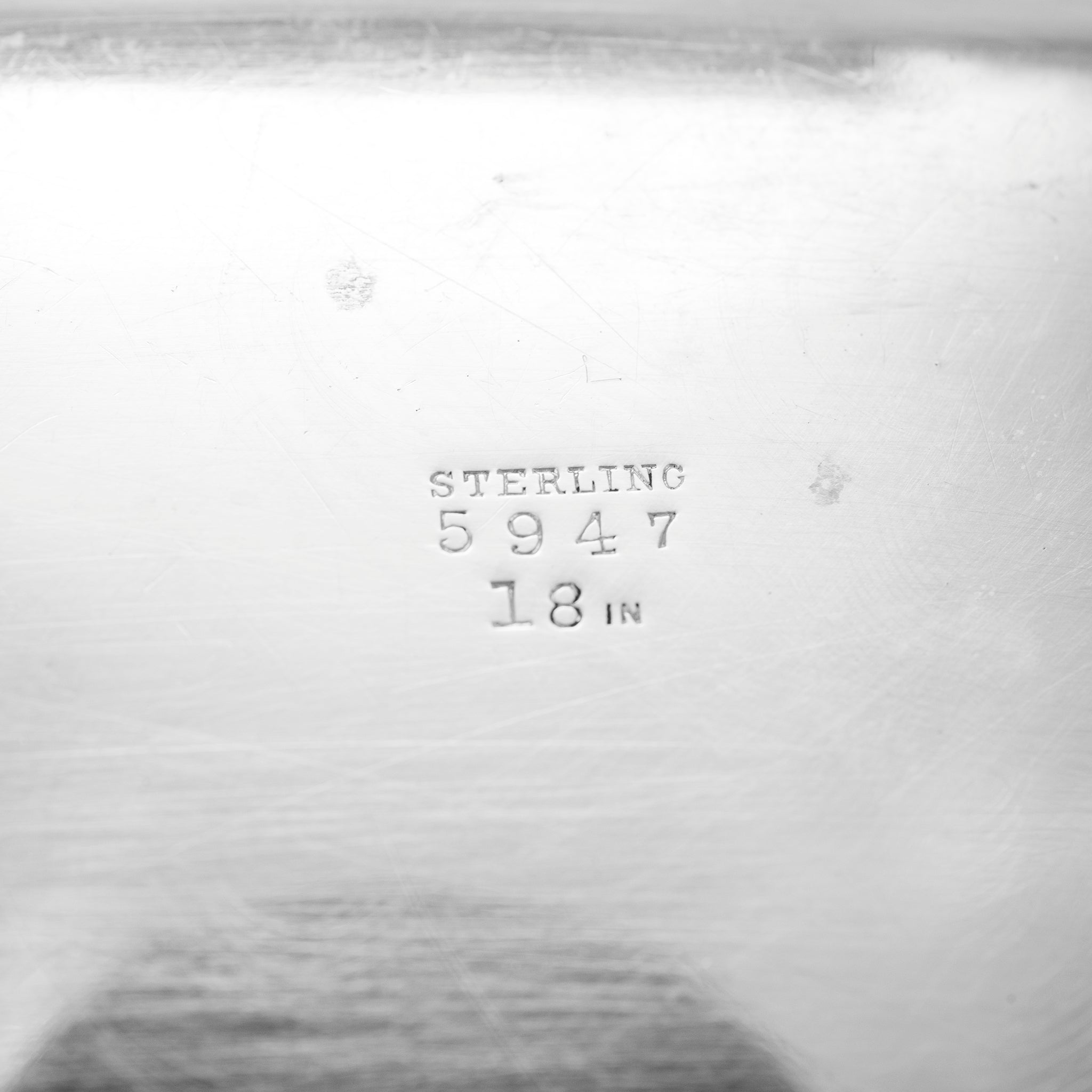 Vintage 925 Sterling Silver Oval 3D Floral Platter Tray