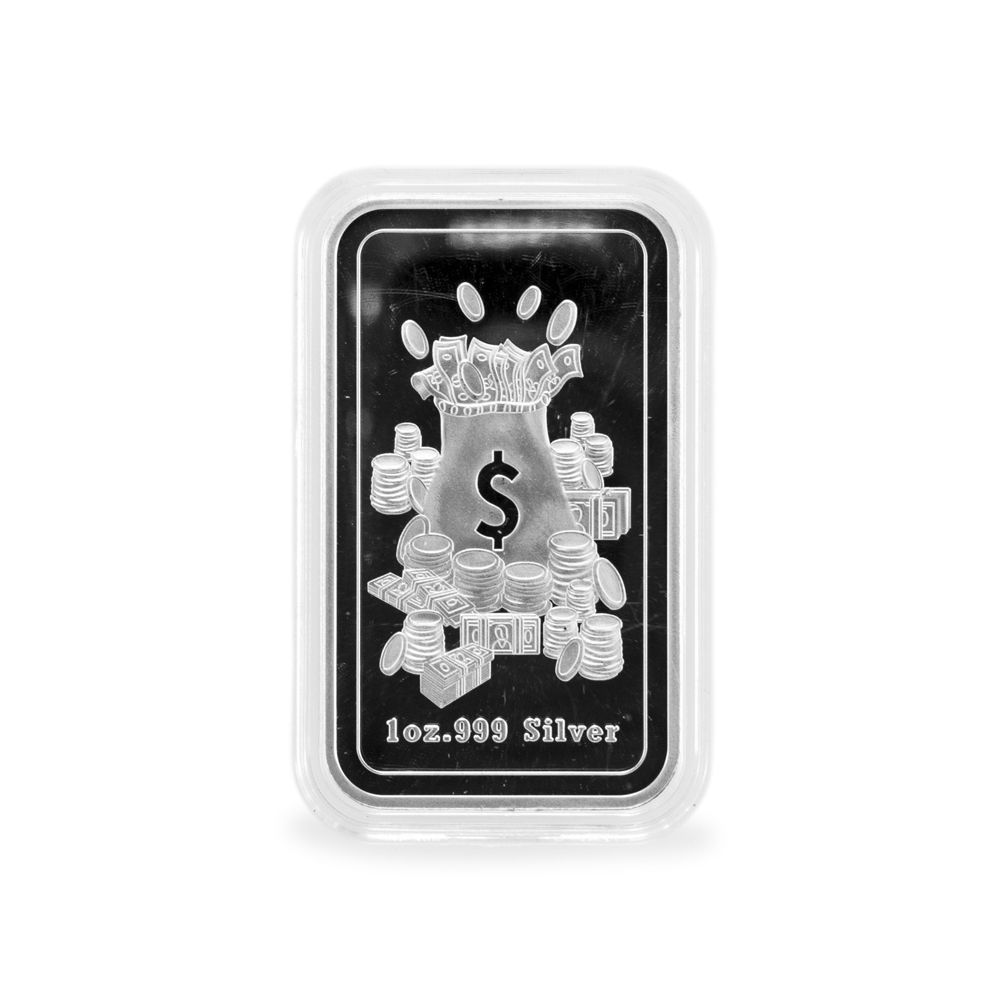 No Ghosts Marshmallow Man Stay Puft Busters .999 Silver Enamel Proof 1OZ Bar