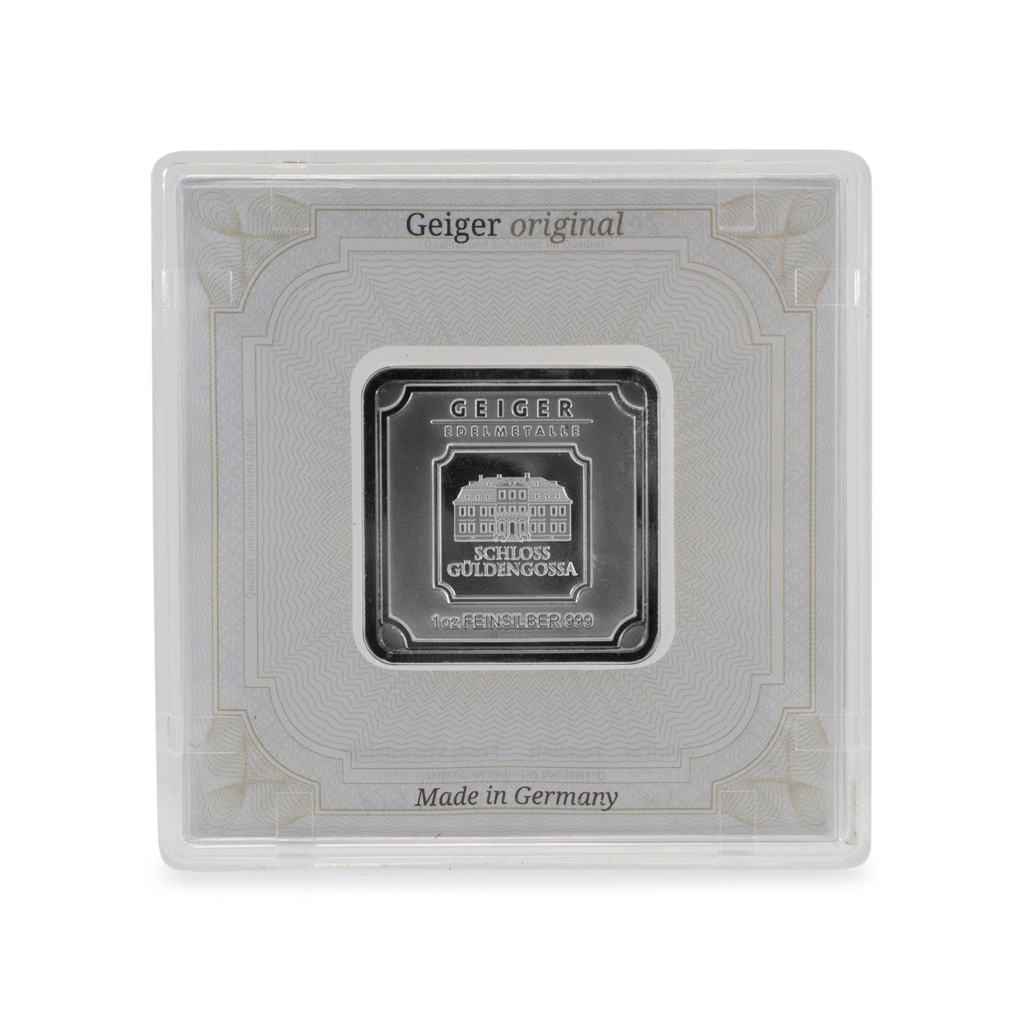 Geiger Edelmetalle Fine Silver Bar 1OZ .999 Pure