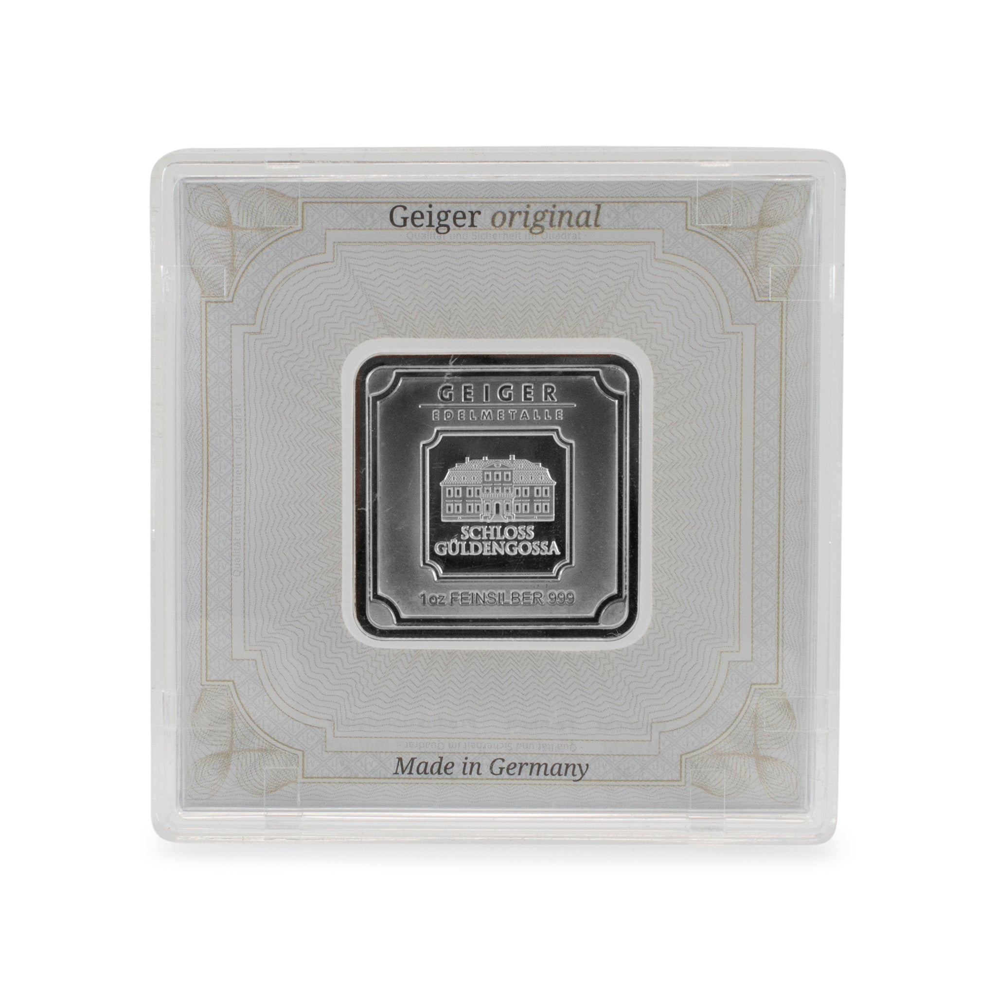 Geiger Edelmetalle Fine Silver Bar 1OZ .999 Pure