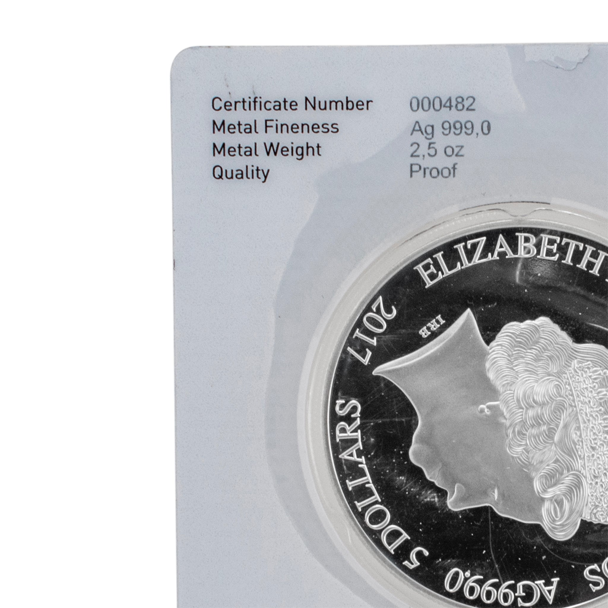 2017 Formula 1 Racing Pamp Suisse Solomon Isla 2.5oz 999 Fine Silver Round