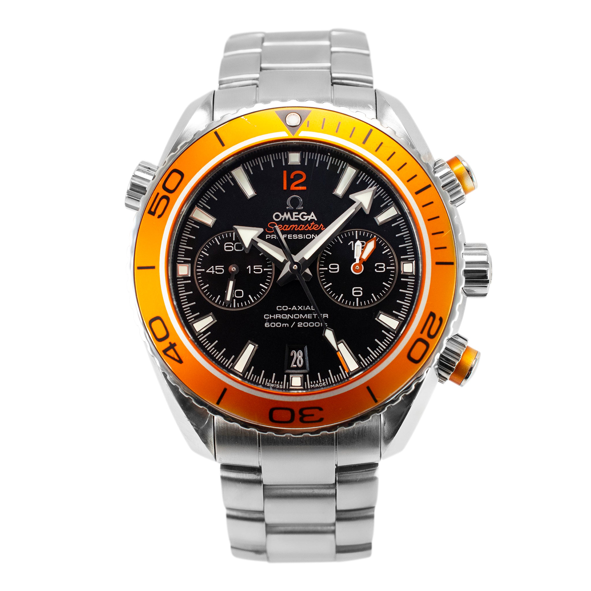 2017 Omega Seamaster Planet Ocean 45.5mm 232.30.46.51.01.002 Orange Steel Watch