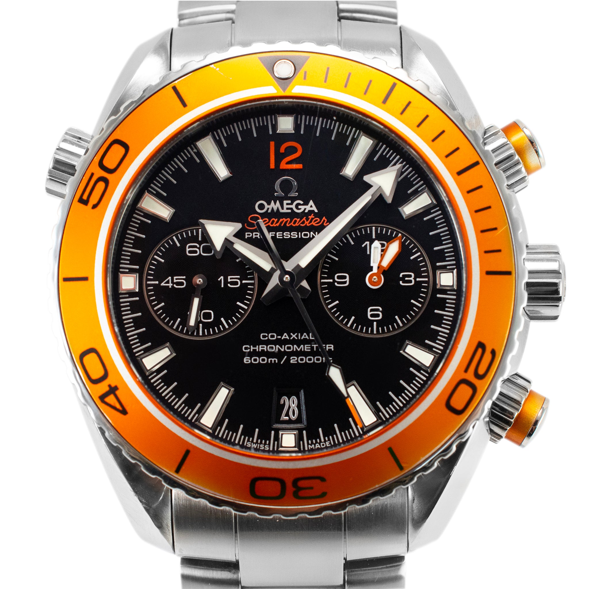 2017 Omega Seamaster Planet Ocean 45.5mm 232.30.46.51.01.002 Orange Steel Watch
