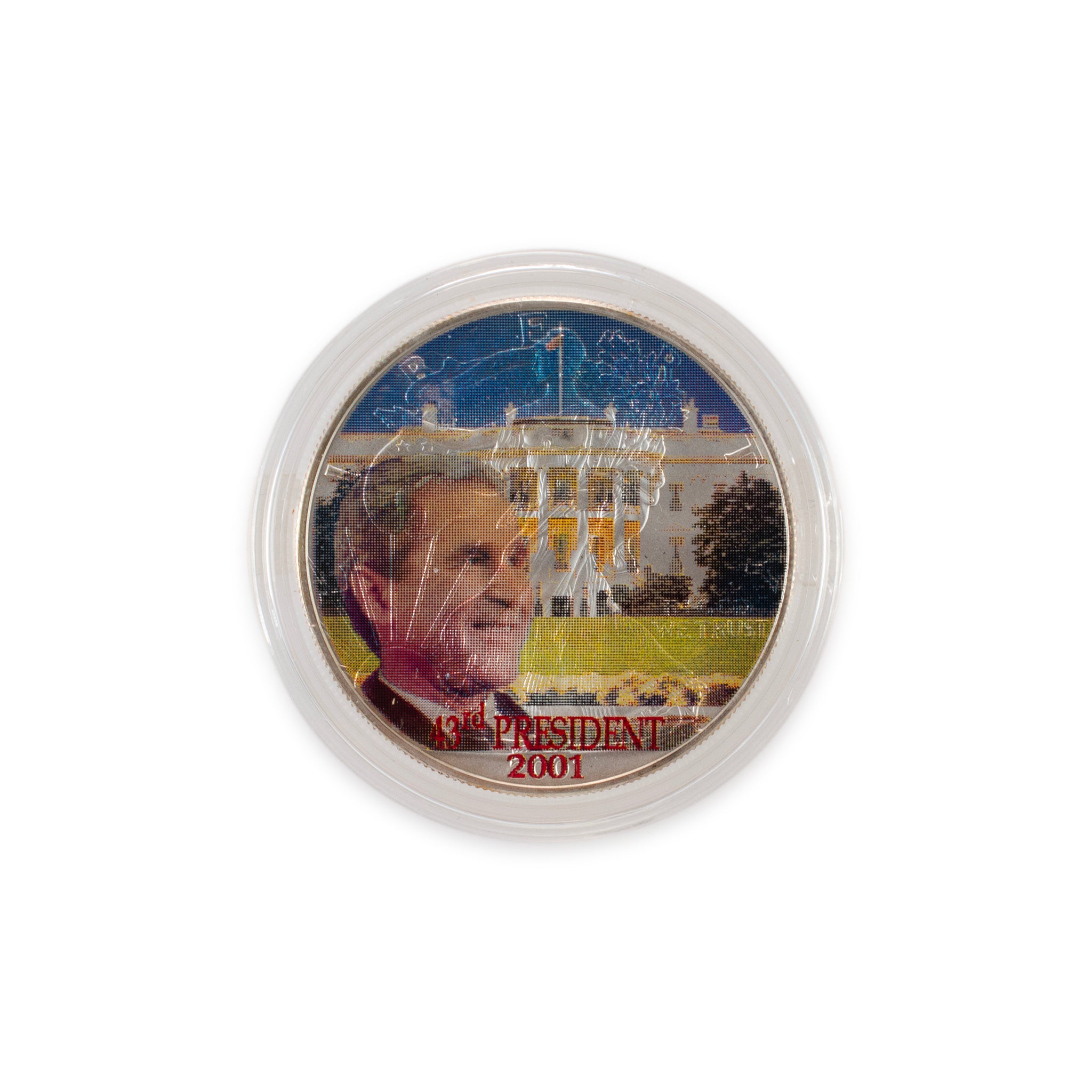 George W. Bush 43rd President 2001 Silver Eagle Commemorative 1OZ Dollar Coin