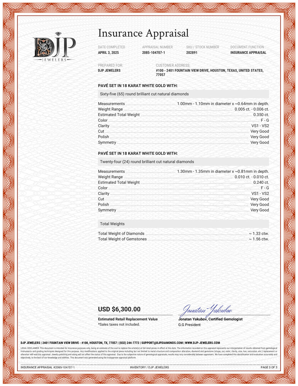 Ladies 18K White Gold Emerald Triple Halo Accented Diamond Cocktail Ring