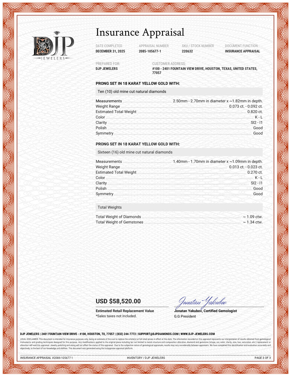 Vintage 18K Gold Old Diamond Ruby Green Enamel Snake Serpent Bangle Bracelet