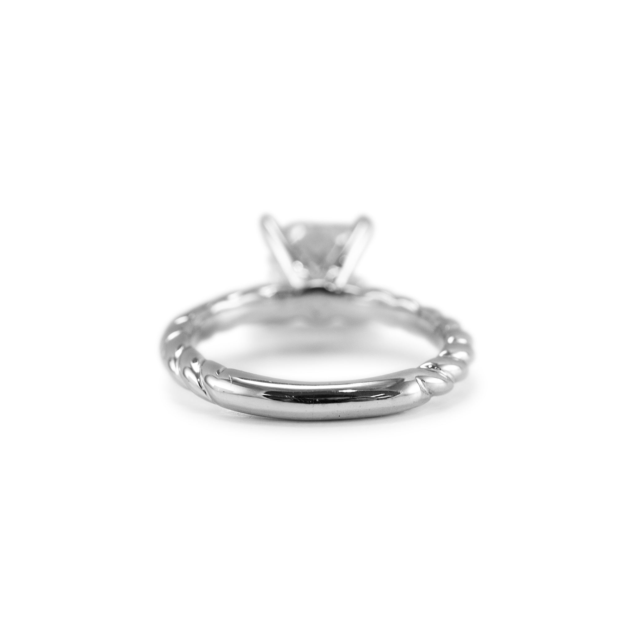 14K White Gold 1.50ct Princess Cut Lab Grown Diamond Solitaire Engagement Ring