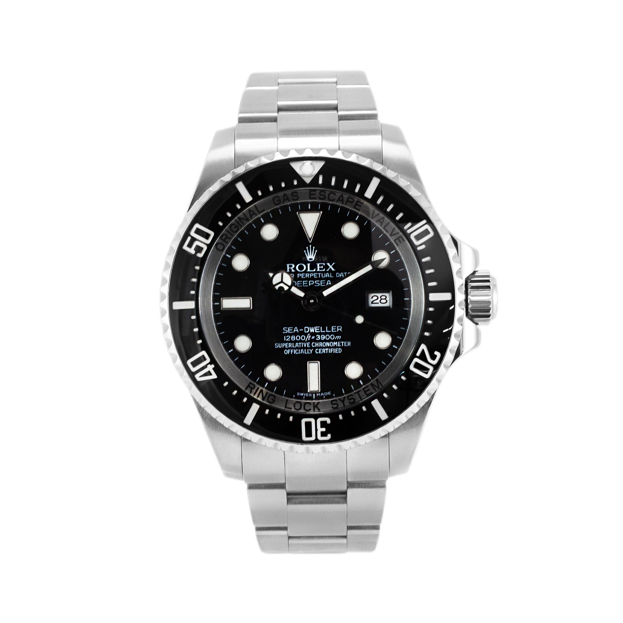 Rolex Sea-Dweller Deepsea 44MM 116660 Black Dial Oyster Stainless Steel Watch