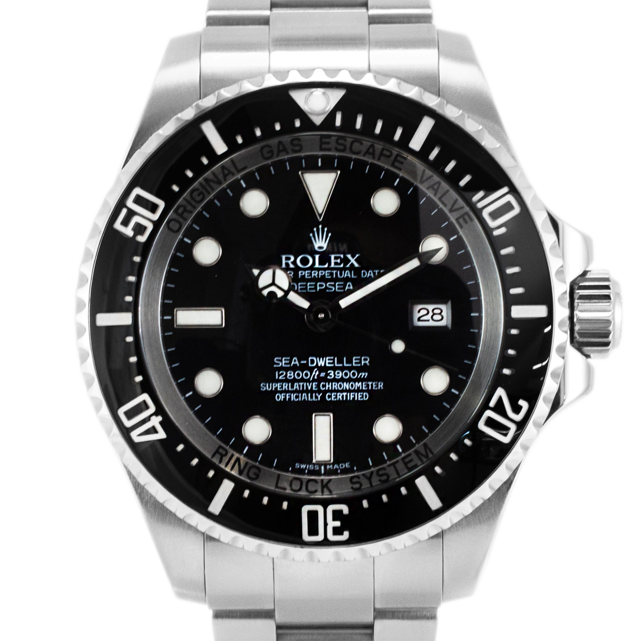 Rolex Sea-Dweller Deepsea 44MM 116660 Black Dial Oyster Stainless Steel Watch