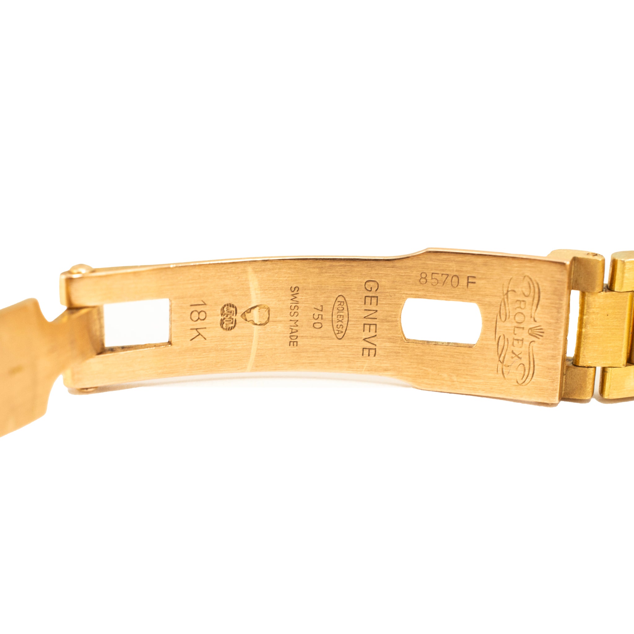 1983 Rolex Ladies Datejust 26MM 69178 Champagne President 18K Yellow Gold Watch