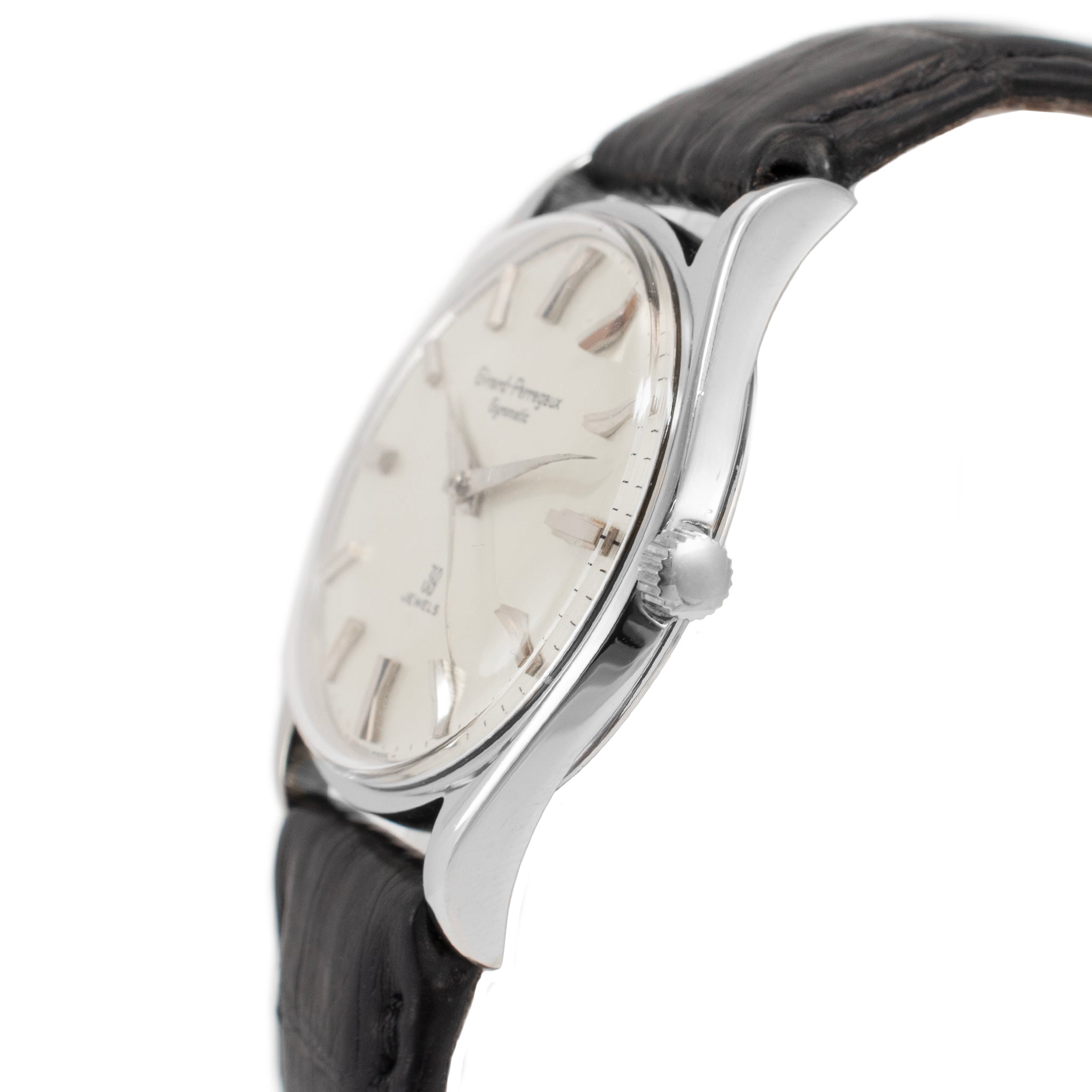 Vintage 1960’s Girard-Perregaux Gyromatic 34MM 39 Jewels Steel Automatic Watch