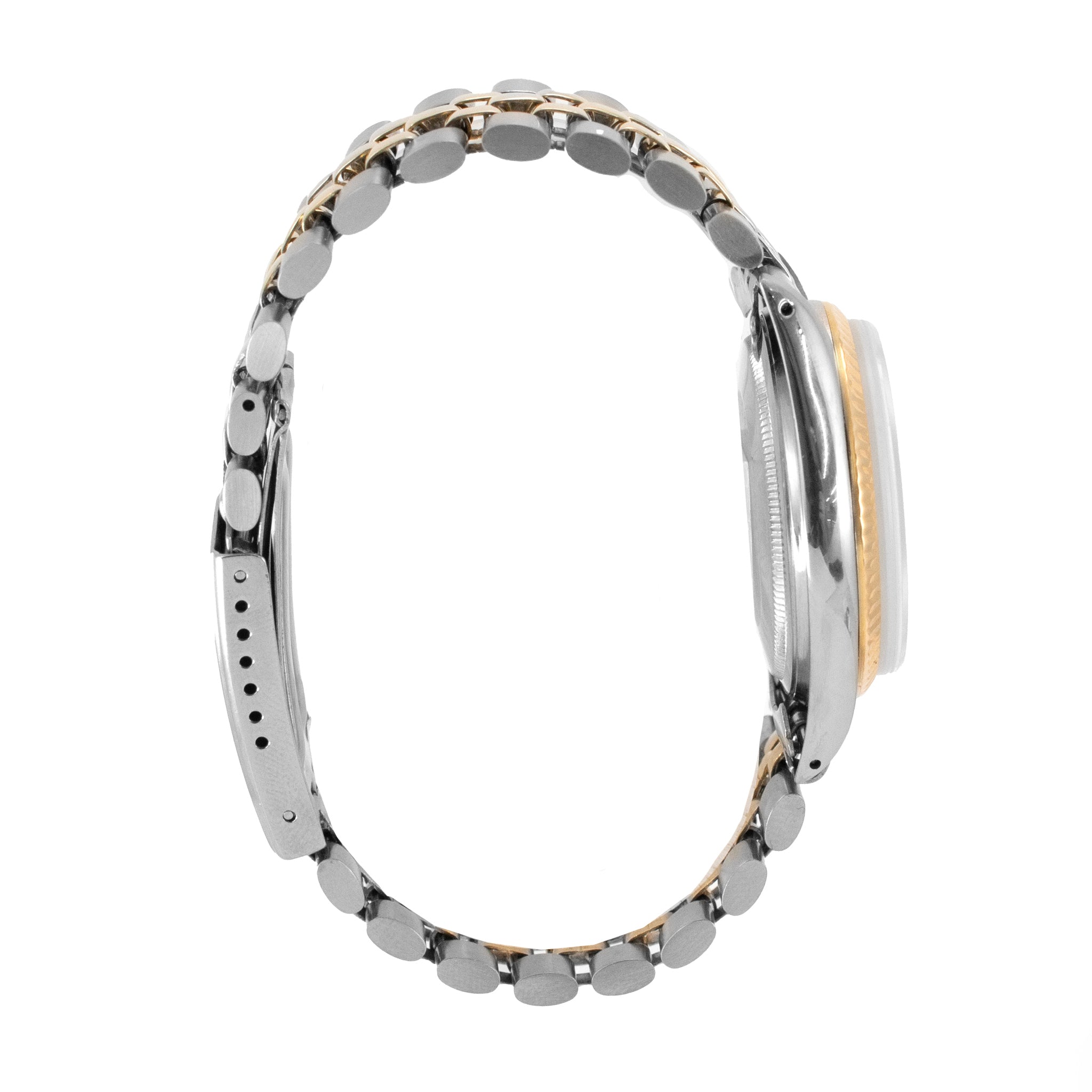 Vintage Rolex Datejust 36MM 1603 Blue Shantung Dial Jubilee Gold Steel Watch