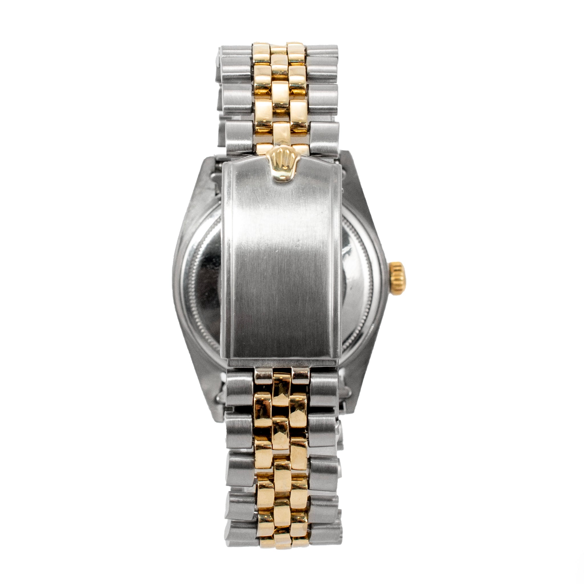 Vintage Rolex Datejust 36MM 1603 Blue Shantung Dial Jubilee Gold Steel Watch