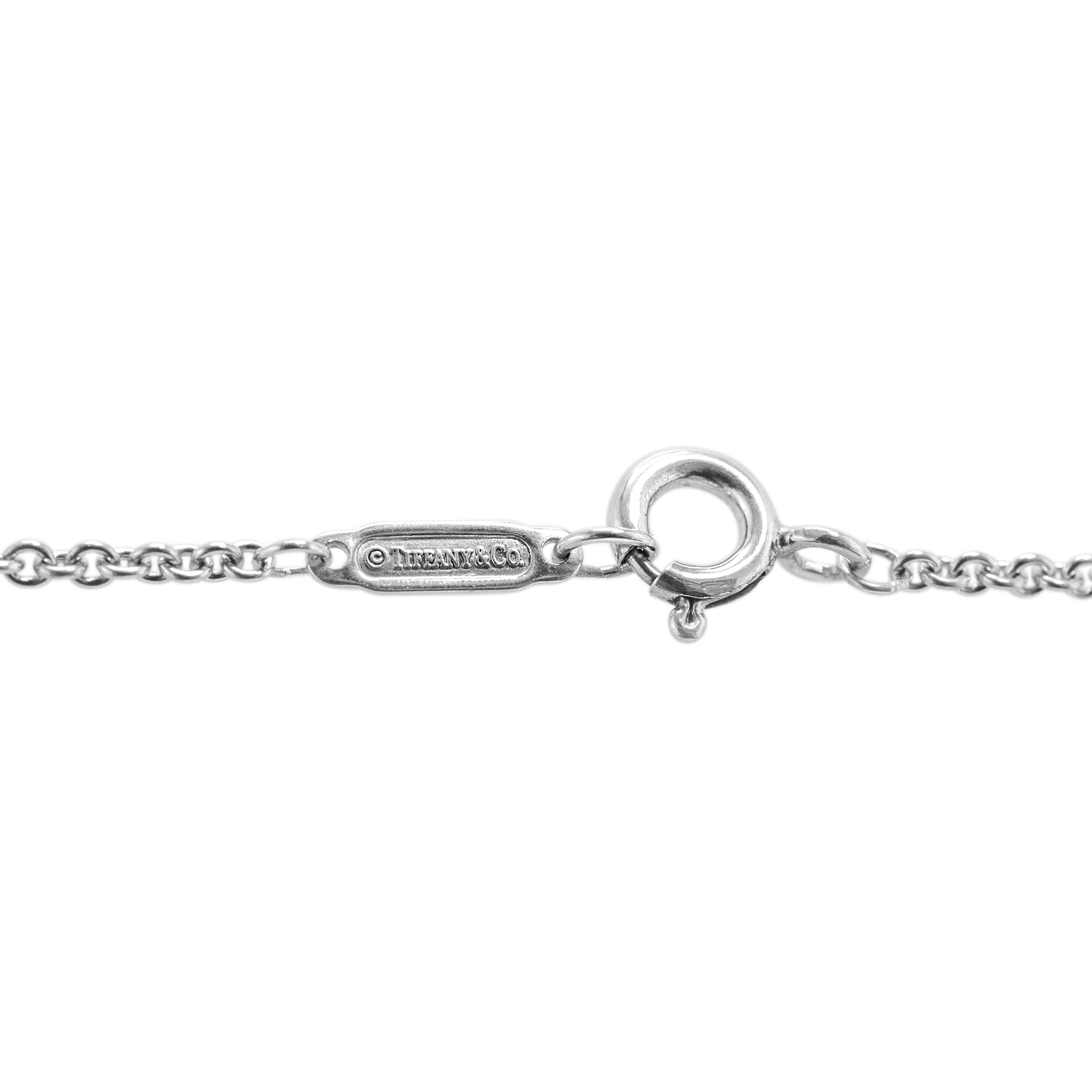 Tiffany & Co. 925 Sterling Silver Multi Circles Lariat Station Necklace