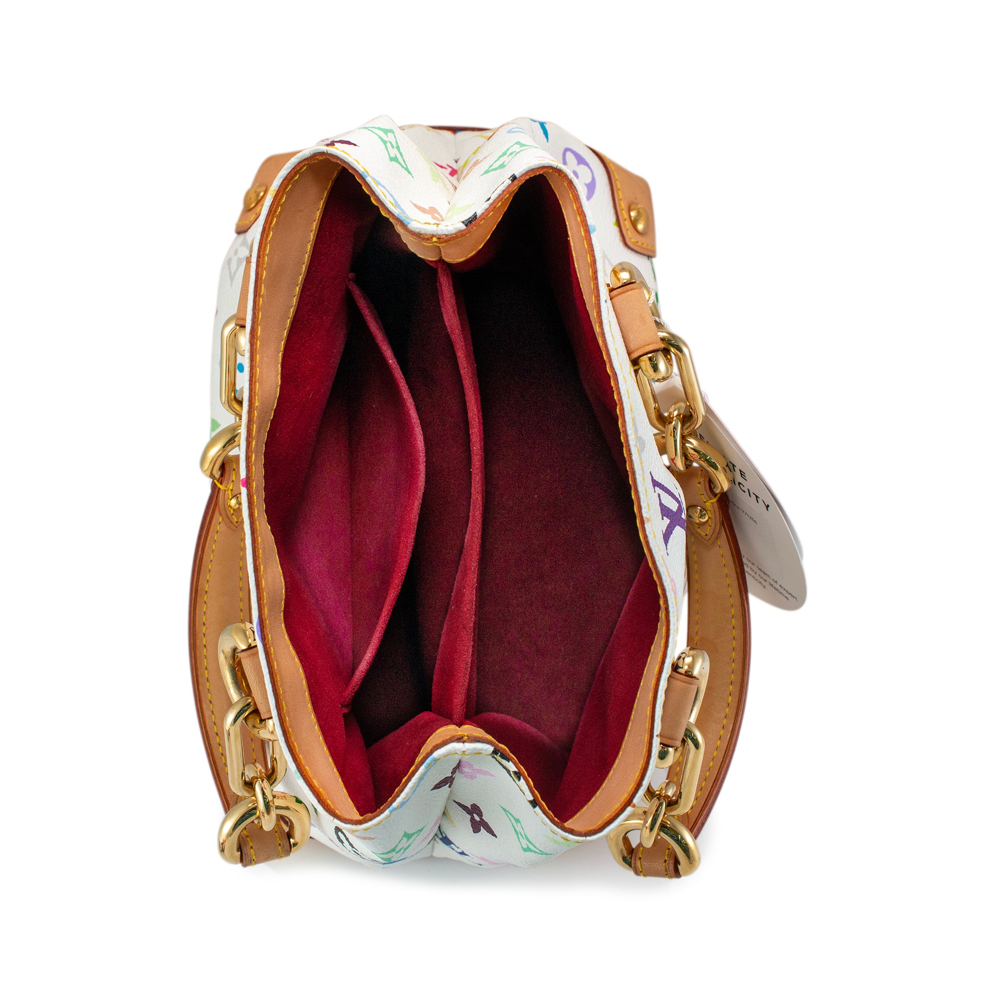 Vintage Louis Vuitton Monogram Multicolor Audra M40047 White Handbag