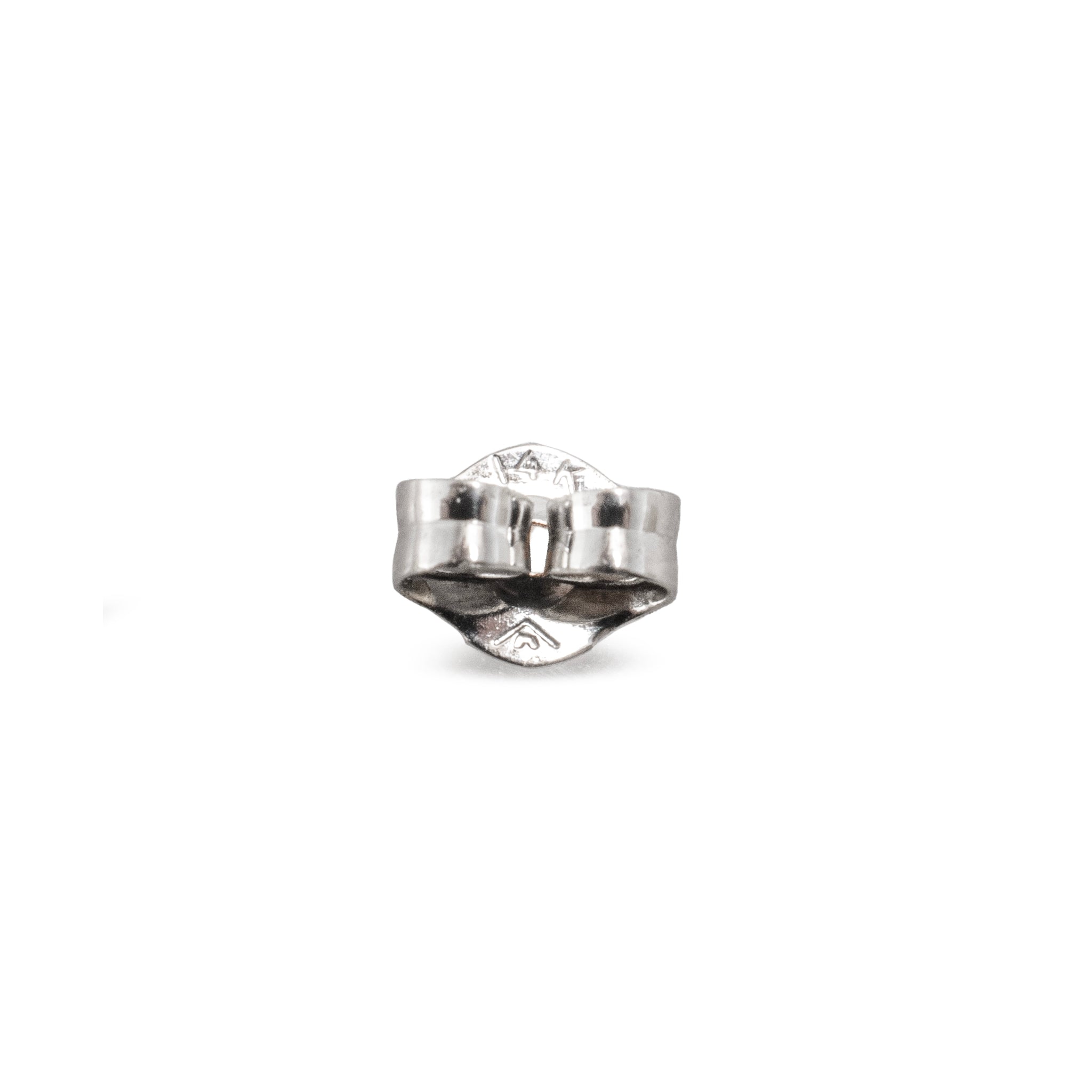 14K White Gold 0.50 CT Round Diamond 3-Prong Martini Set Petite Stud Earrings