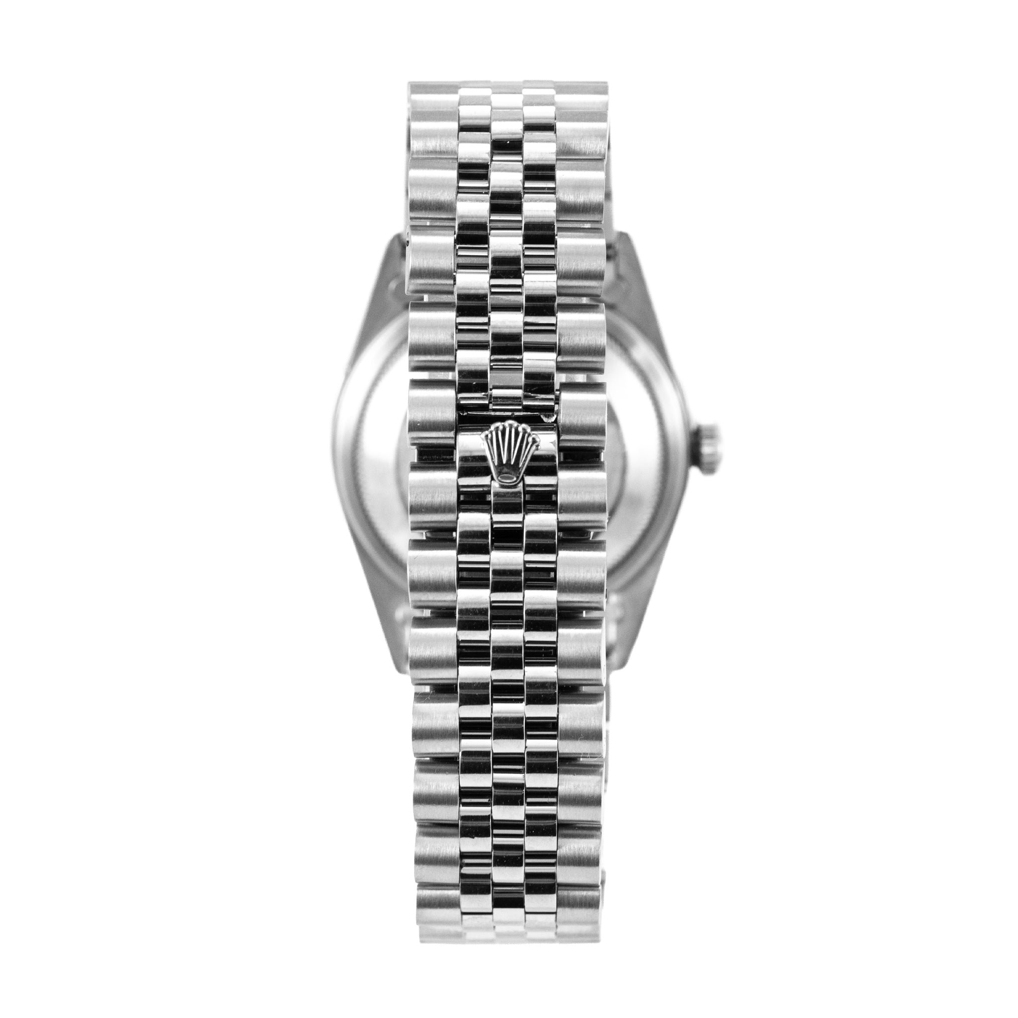 Ladies Rolex Datejust 36MM 16233 Turquise Blue Dial Diamond Bezel Steel Watch