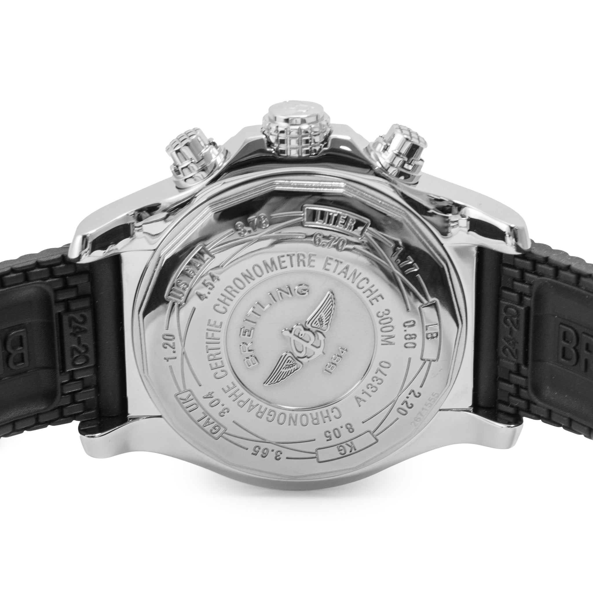 Breitling Super Avenger 48MM A1337011 Diamond Bezel Stainless Steel Chrono Watch