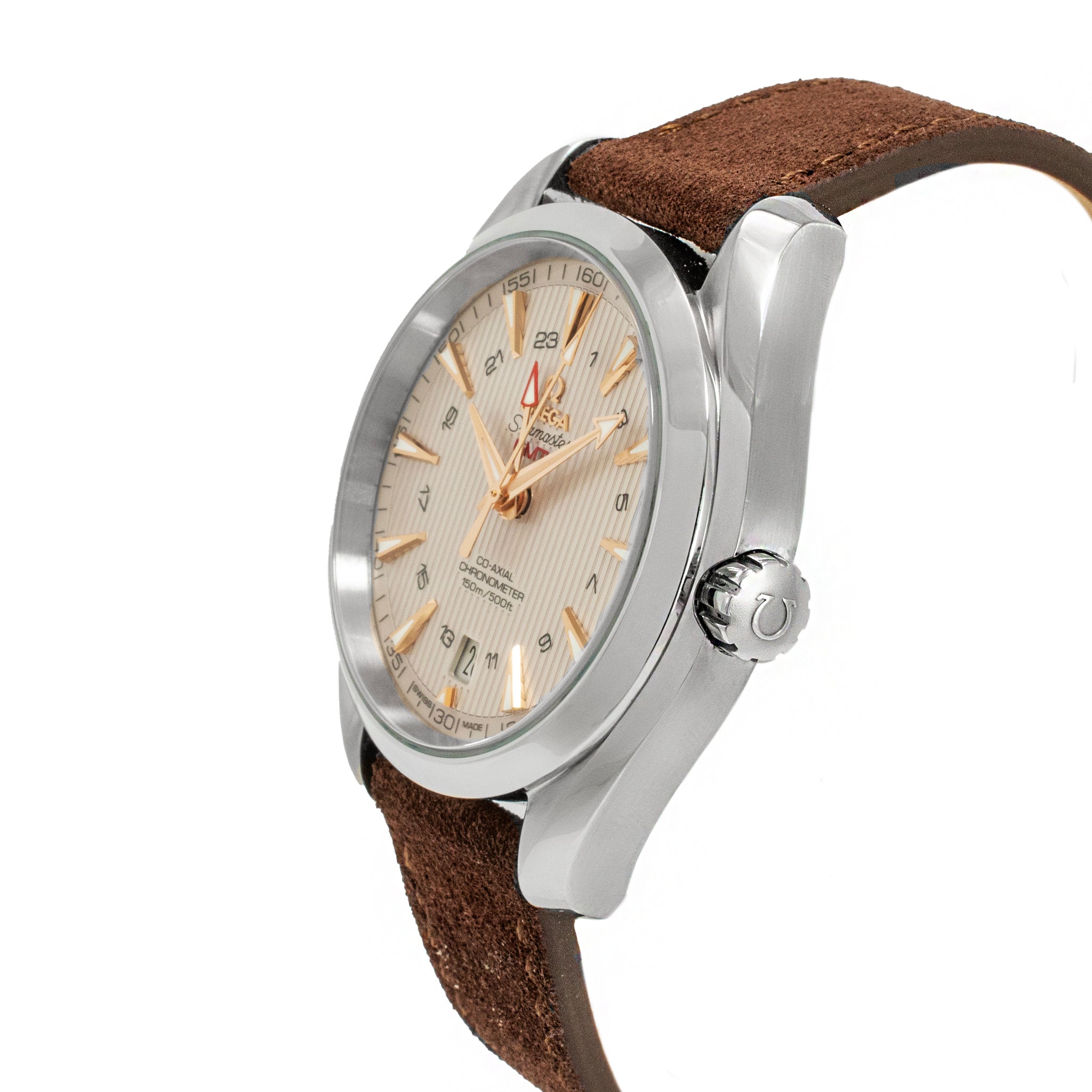 Omega Seamaster Aqua Terra Gmt 43MM 231.13.43.22.02.004 Silver Dial Steel Watch