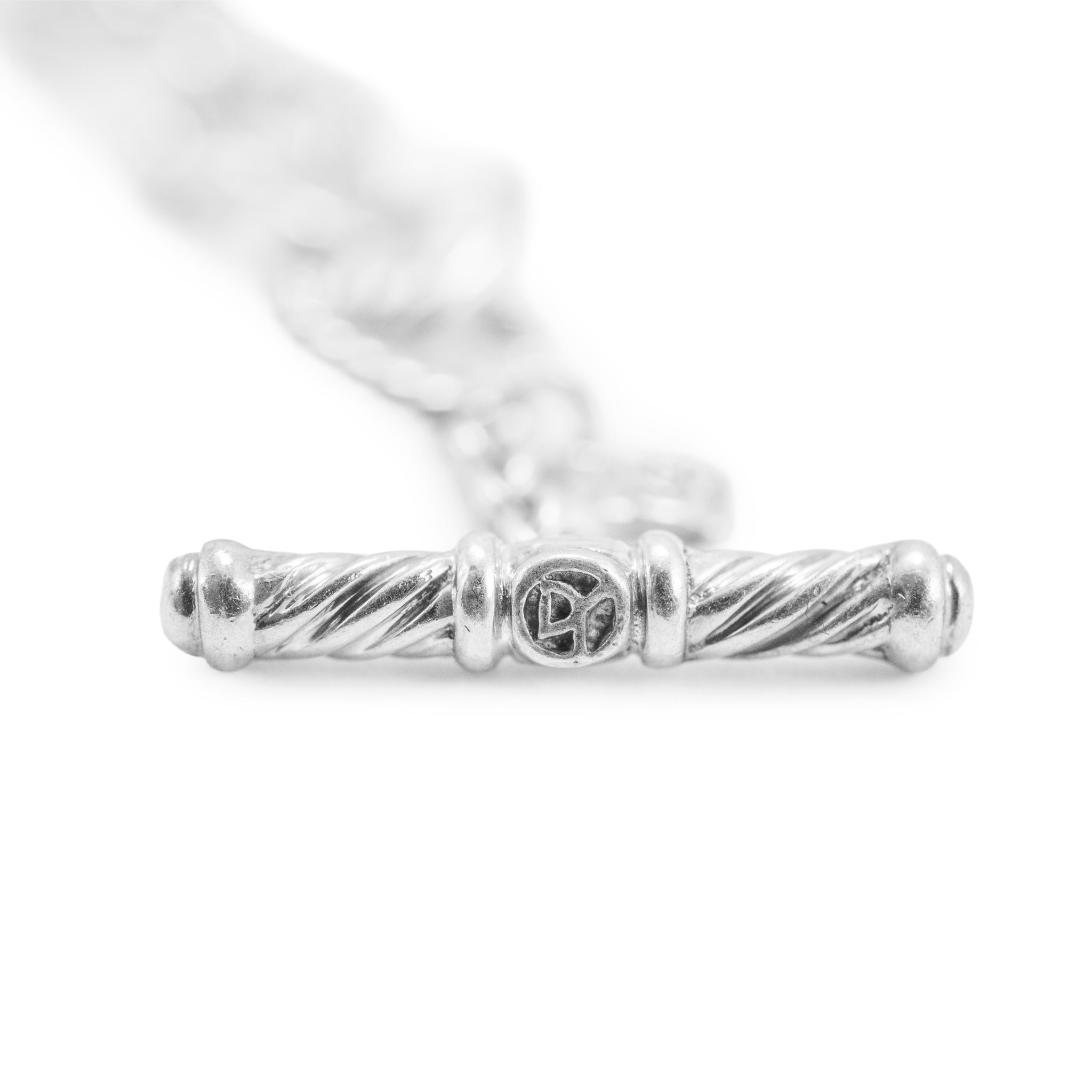 David Yurman 18K Gold & Sterling Silver Open Heart Chain Link Bracelet